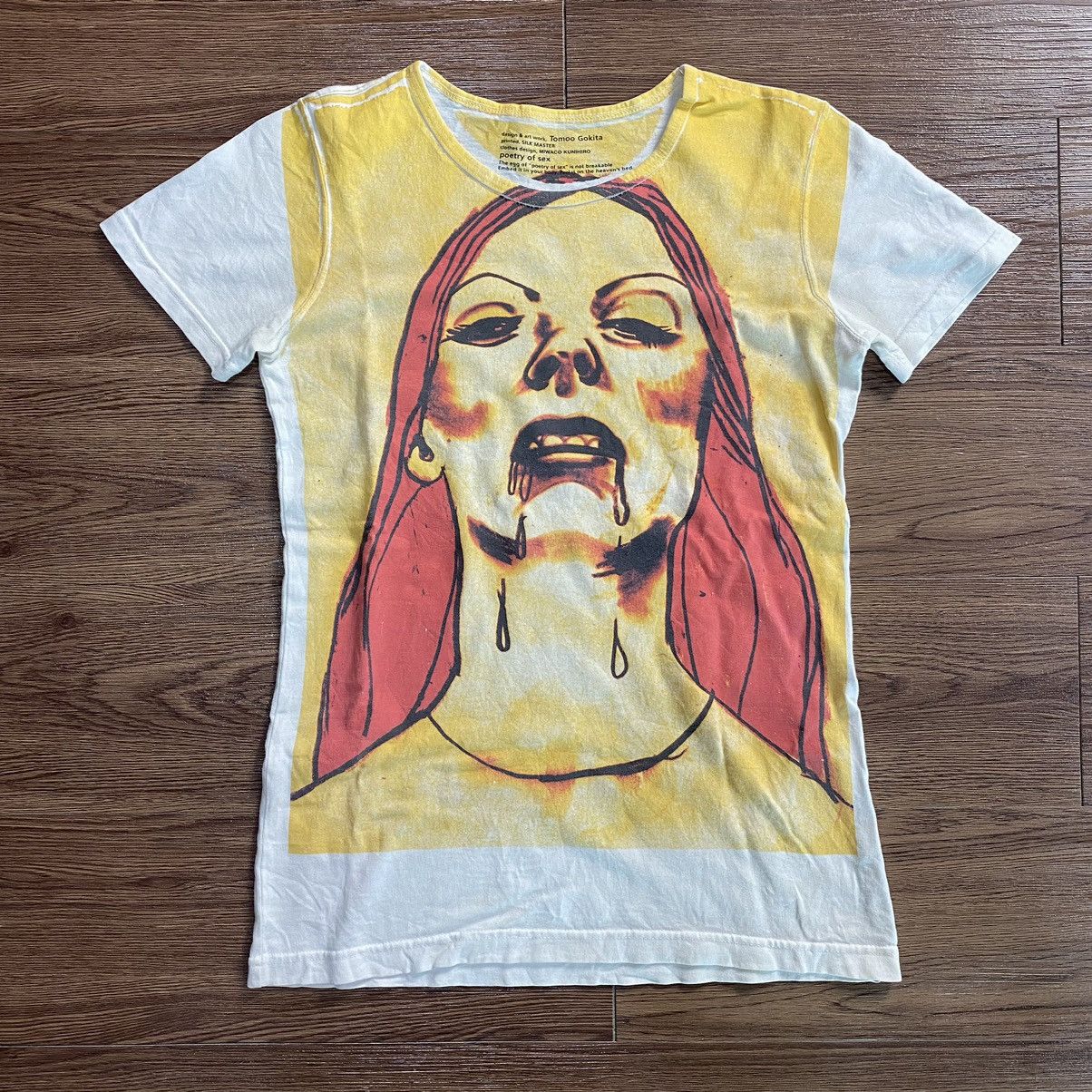 Hysteric Glamour Tomoo Gokita Women’s Art Tshirt Japanese Brand Punk Gothic Size S / US 4 / IT 40 - 1 Thumbnail