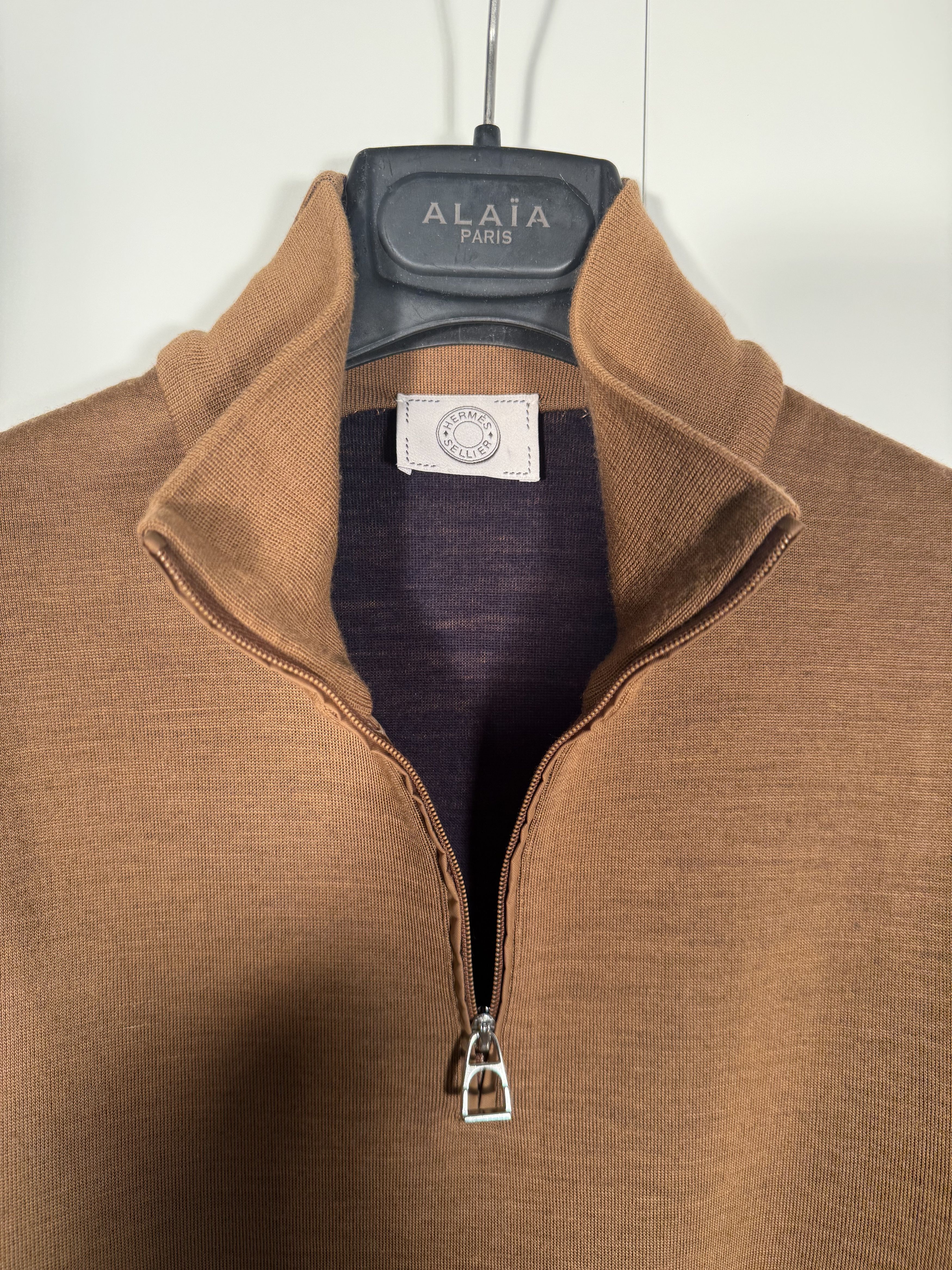 Hermes Hermès Quarter-Zip Cocoon Merino Base Layer ($945) Size US M / EU 48-50 / 2 - 3 Thumbnail
