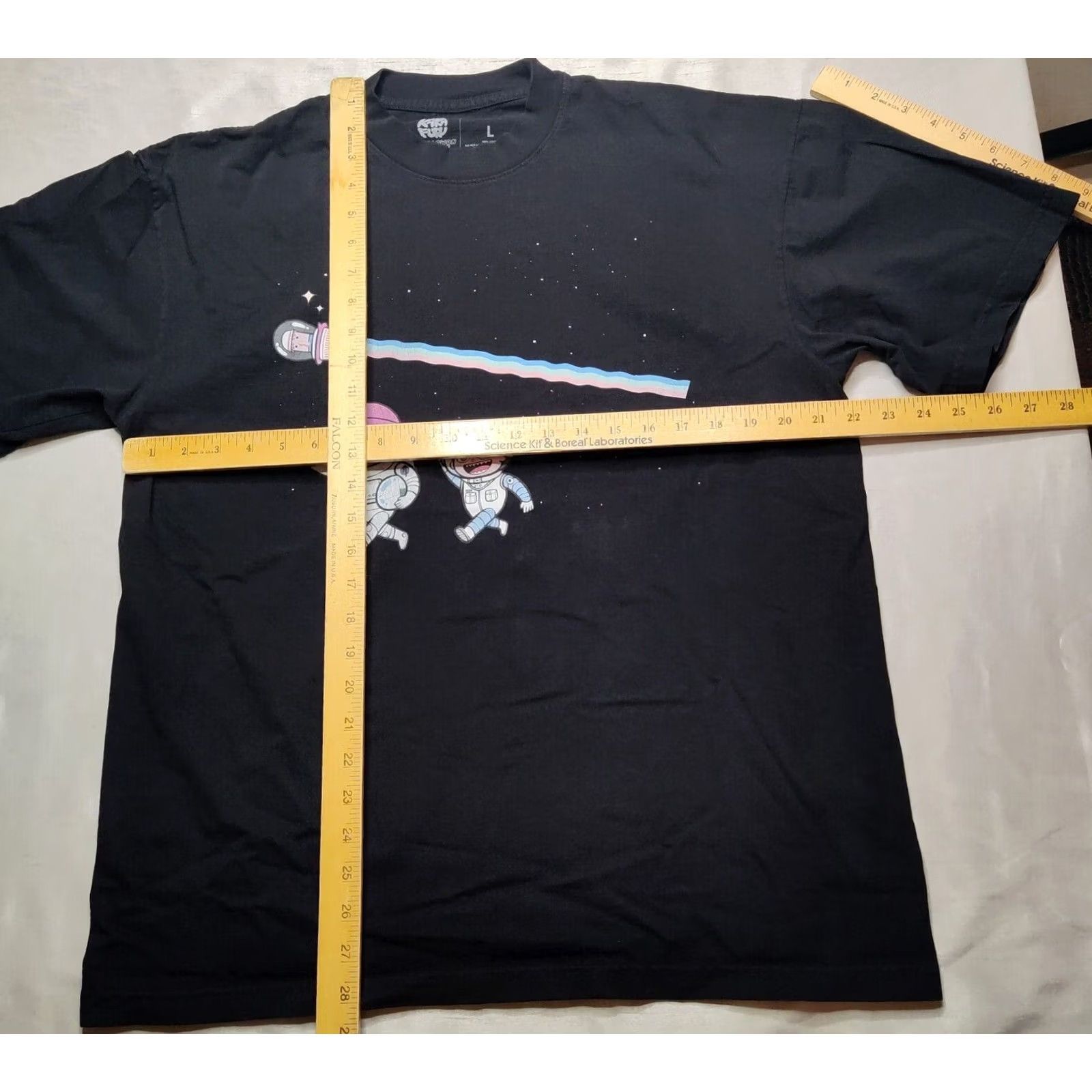 Vintage KARAFURU x NOODLES x MINDBLOWON UNIVERSE Men Large Black Double-Sided T-Shirt Size US L / EU 52-54 / 3 - 7 Thumbnail