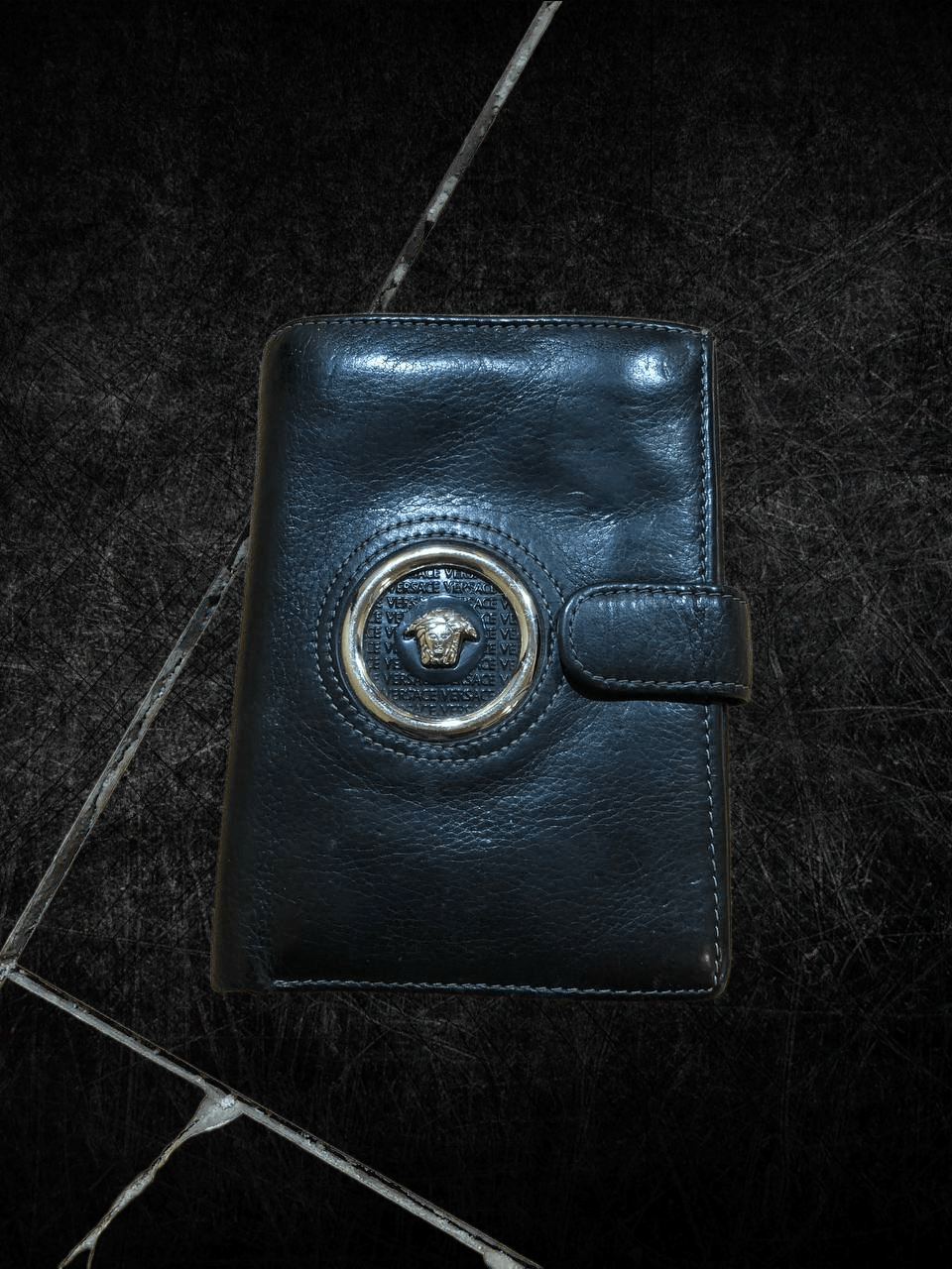 Versace VERSACE Black Leather Wallet With Medusa Head Size ONE SIZE - 1 Thumbnail
