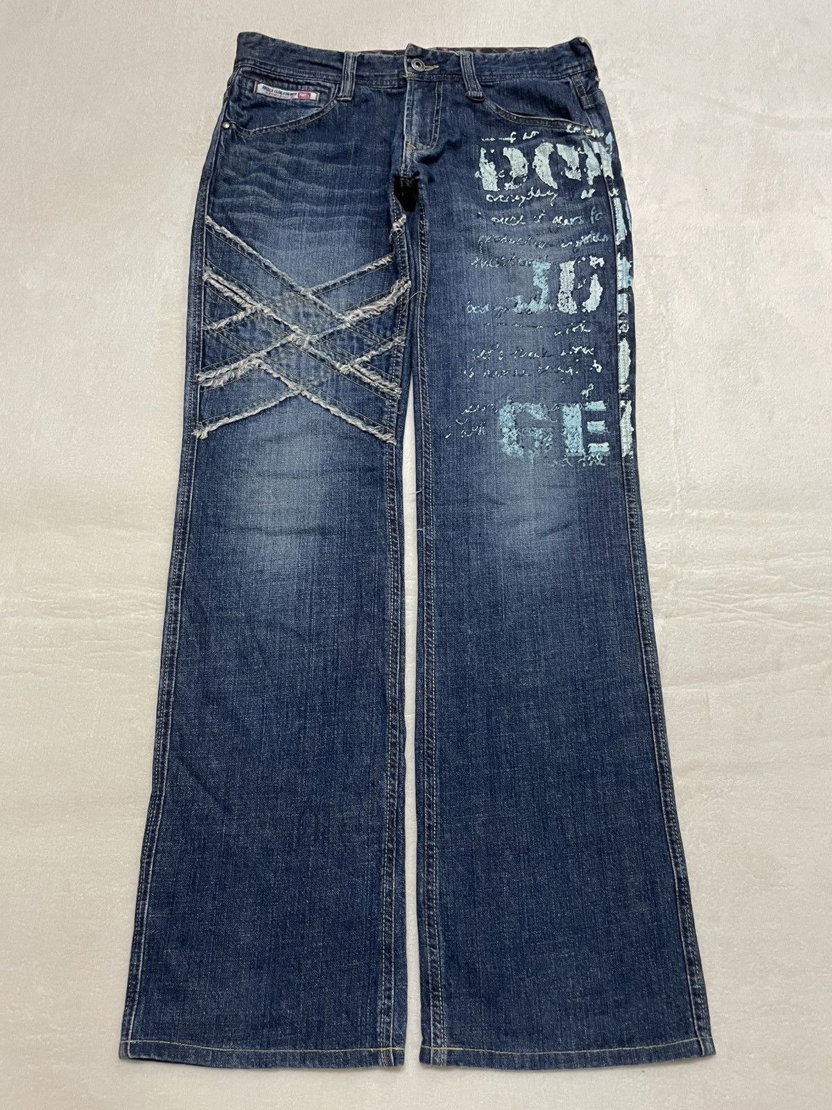 Japanese Brand Vintage Nicole Club Boot Cut Denim Jeans Size US 31 - 1 Thumbnail