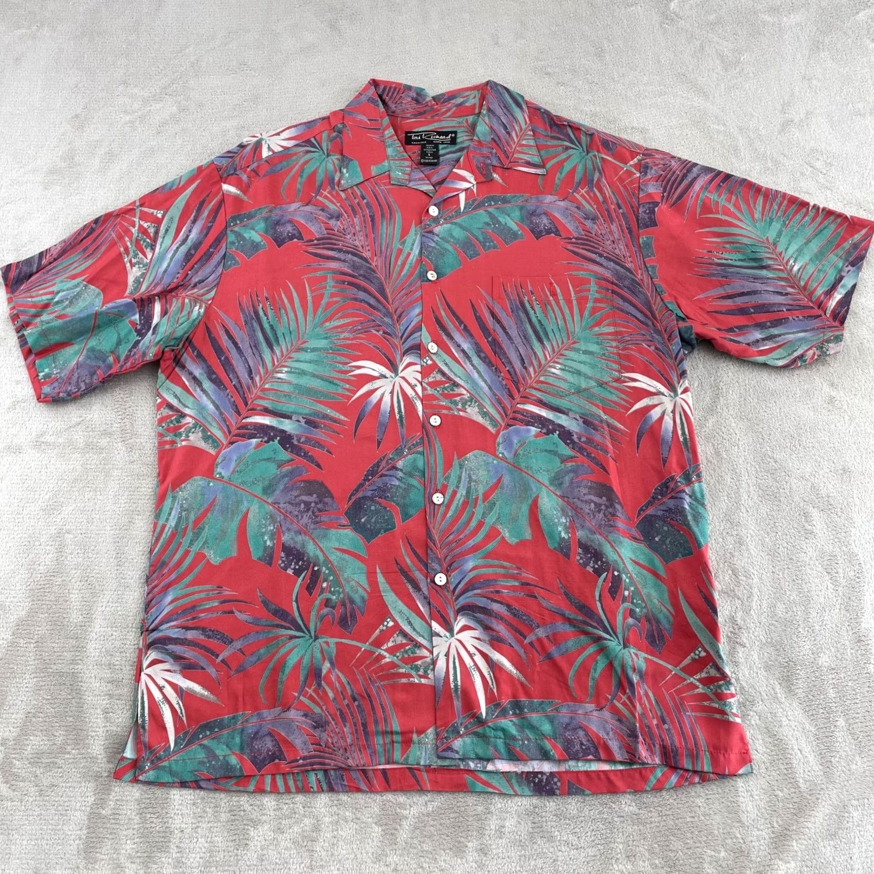 Tori Richard VINTAGE Tori Richard Shirt Men Large Multi Floral Hawaiian Mother Pearl Buttons Size US L / EU 52-54 / 3 - 3 Thumbnail