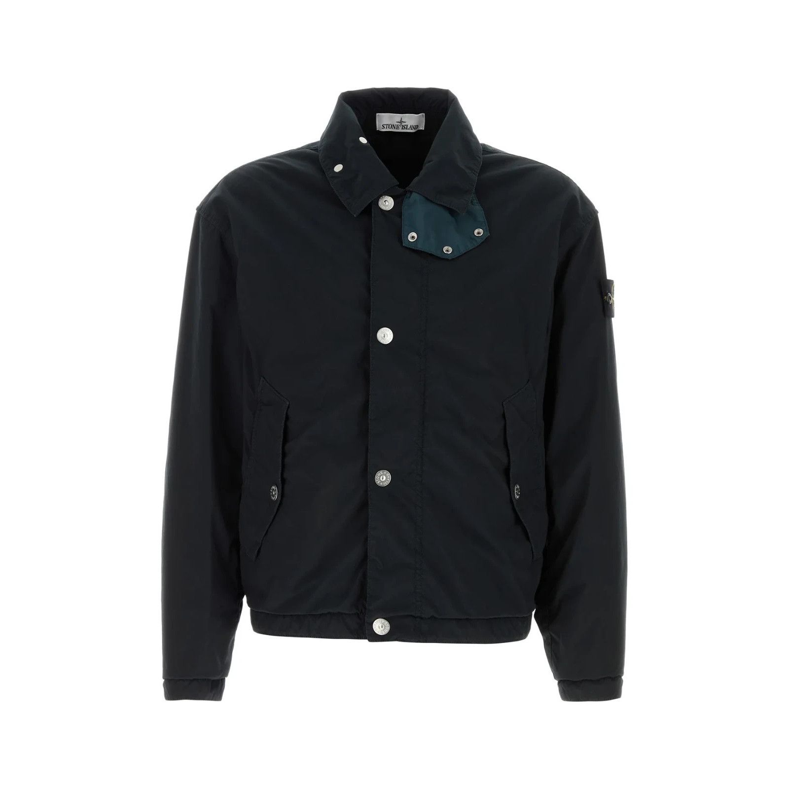 STONE ISLAND Midnight Blue Stretch Polyester Jacket New & Au