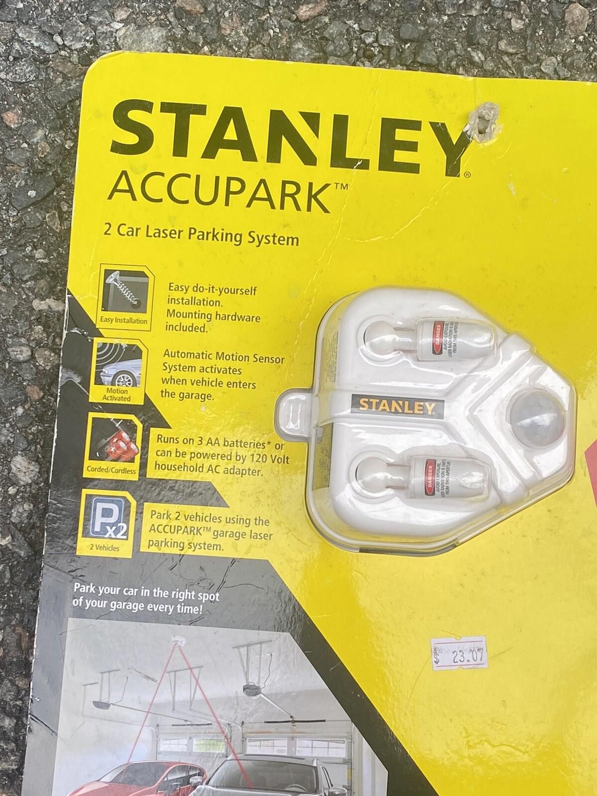 Stanley Blacker NEW Stanley Accupark Garage Parking 2 Car Laser Parking Size ONE SIZE - 4 Thumbnail