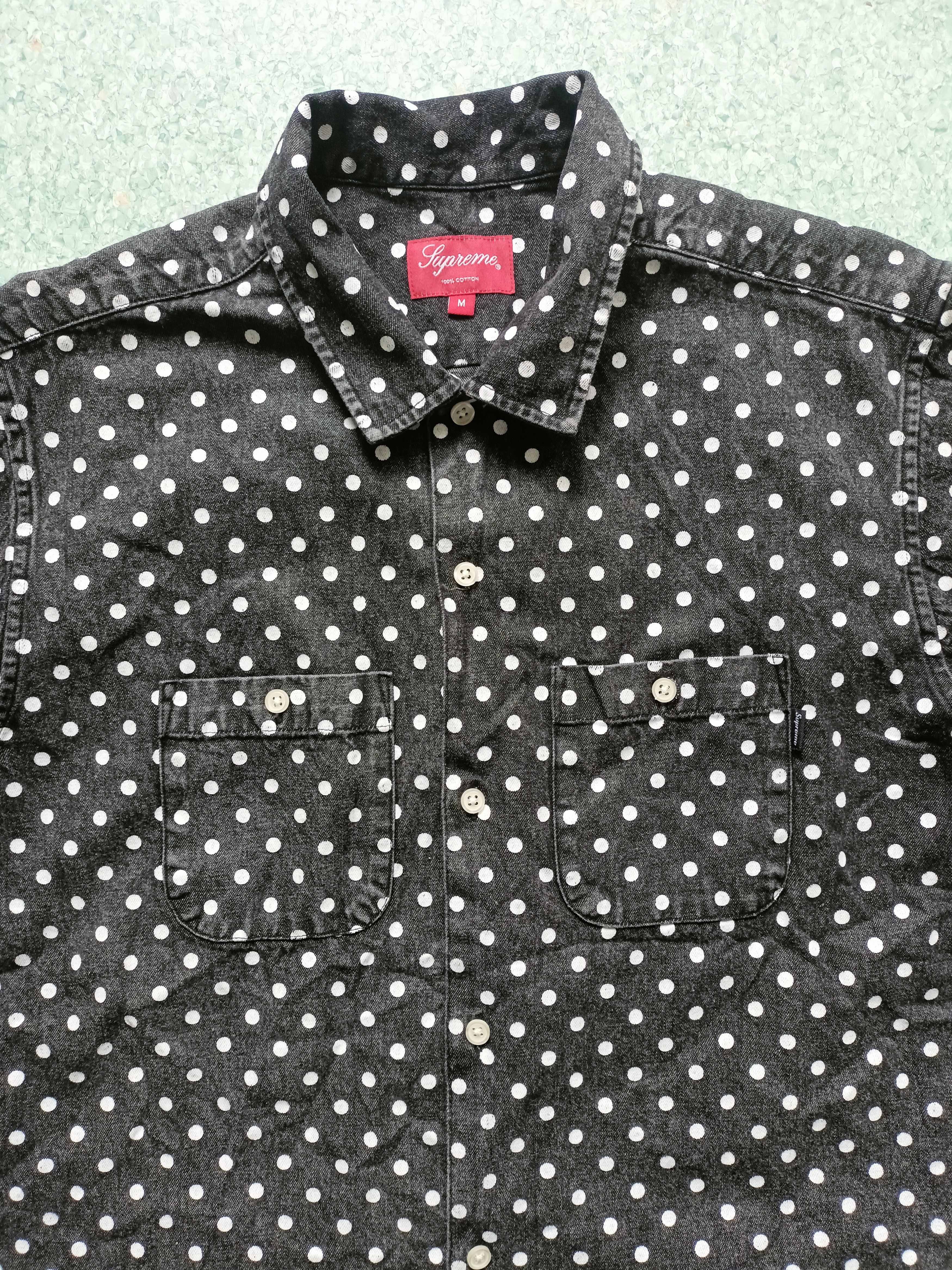 Supreme Supreme Polka Dot Denim Shirt Size US M / EU 48-50 / 2 - 3 Thumbnail