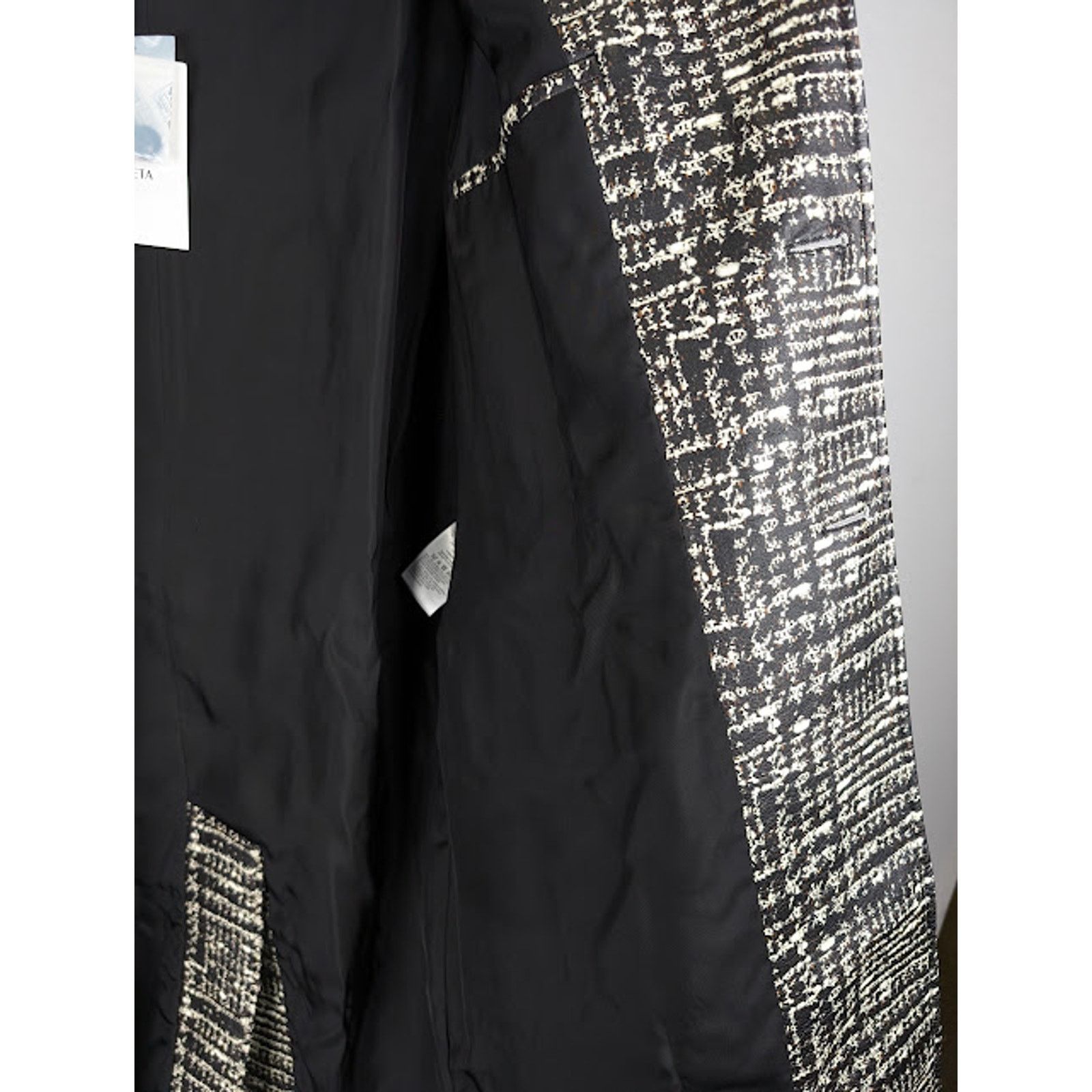 Bottega Veneta o1rshd1 Doucle Prince Of Wales Coat in White/Fondant/Camel Size US M / EU 48-50 / 2 - 10 Thumbnail