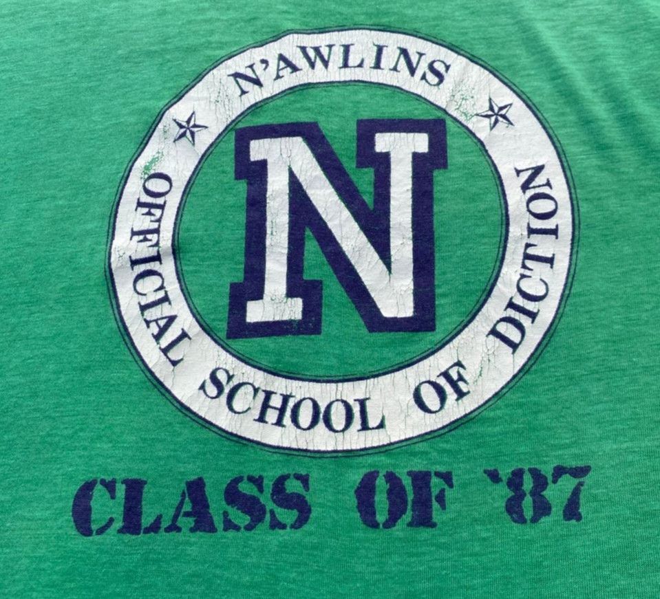 Vintage Vintage Nawlins Official School Diction Class Of 87 Tshirt Size US M / EU 48-50 / 2 - 3 Thumbnail