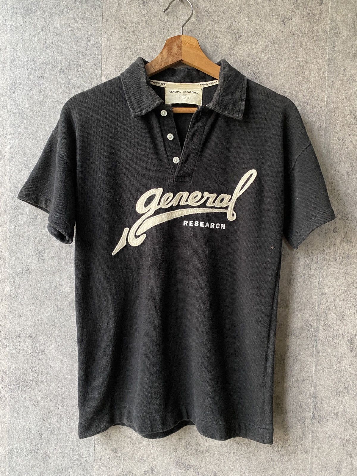 General Research 1999 General Researched Black Faded Deconstructed Shirt Size US S / EU 44-46 / 1 - 2 Thumbnail