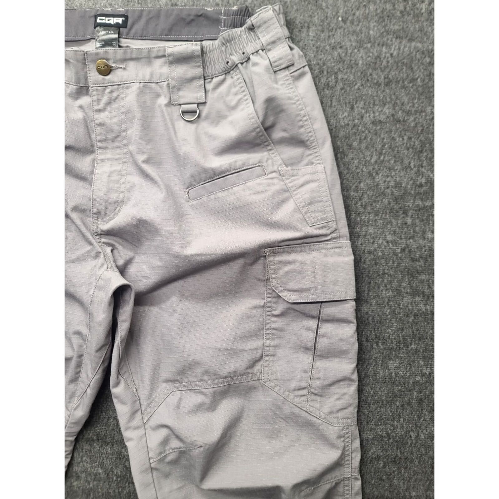 Vintage CQR Tactical Pants Mens 36x30 Relaxed Fit Ripstop Cargo Pocket Canvas Cotton Polyester Army Outdoors Workwear Size US 36 / EU 52 - 6 Thumbnail