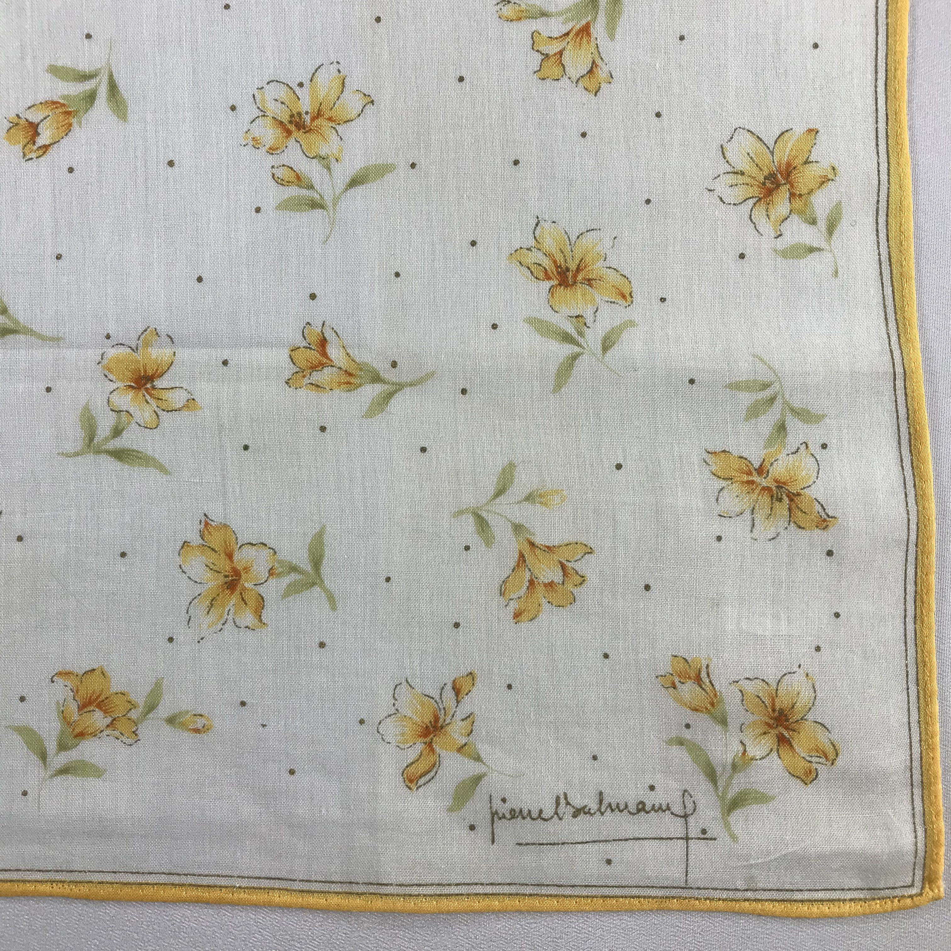 Pierre Balmain Pierre Balmain Handkerchief / Bandana / Neckerchief C539 Size ONE SIZE - 5 Thumbnail