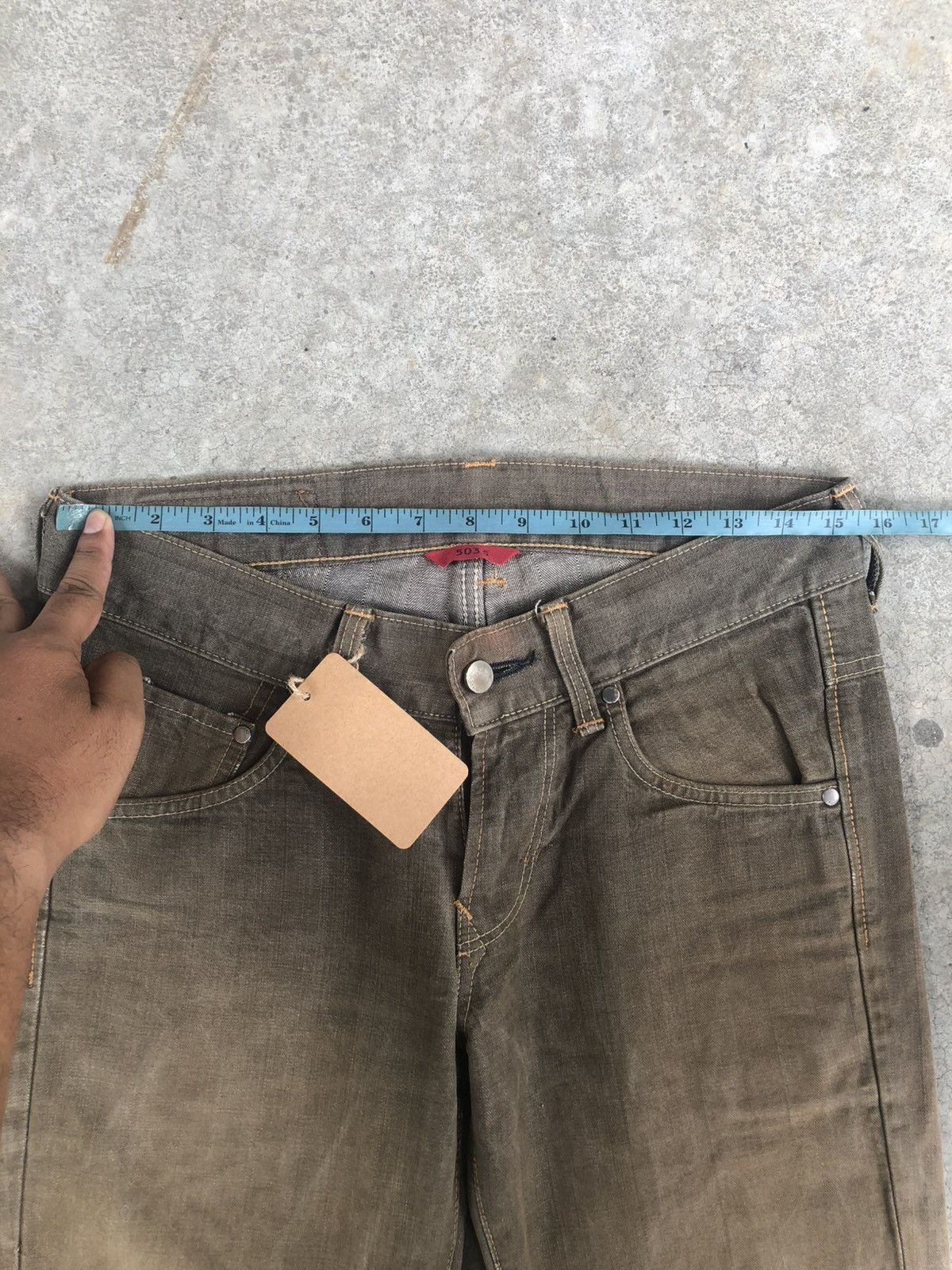 Who Decides War Edwin Flared Jeans Mudwash Distressed Jeans Size US 30 / EU 46 - 21 Thumbnail