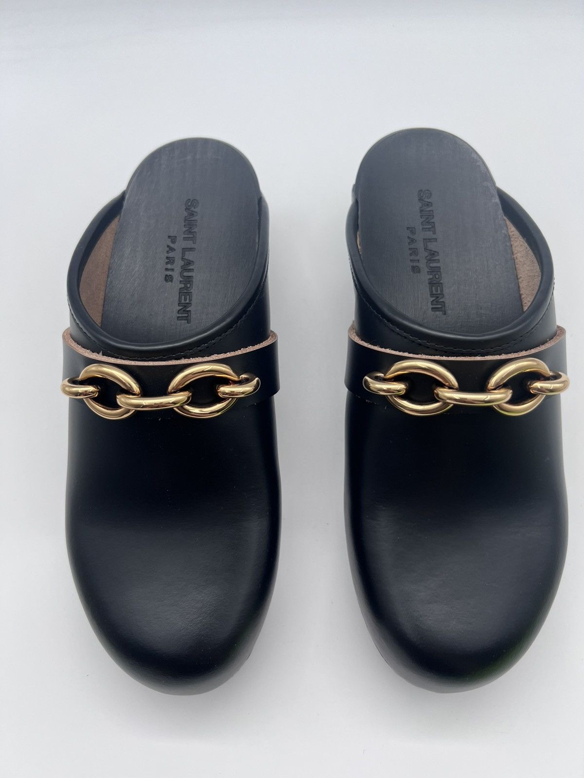 Saint Laurent Paris New Saint Laurent Le Maillon Clog IT 37/ US 7 Size US 7 / IT 37 - 10 Thumbnail