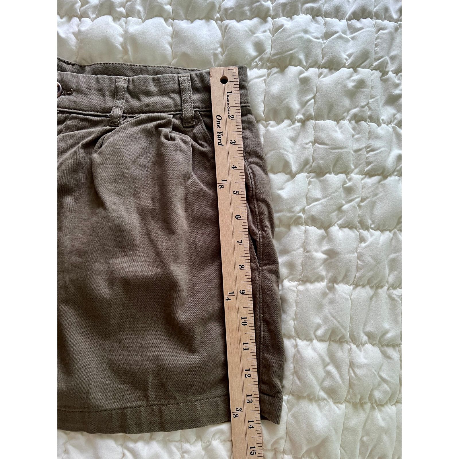 Free People Free People Army Olive Green Billie Chino Shorts sz 10 Size 32" / US 10 / IT 46 - 6 Thumbnail