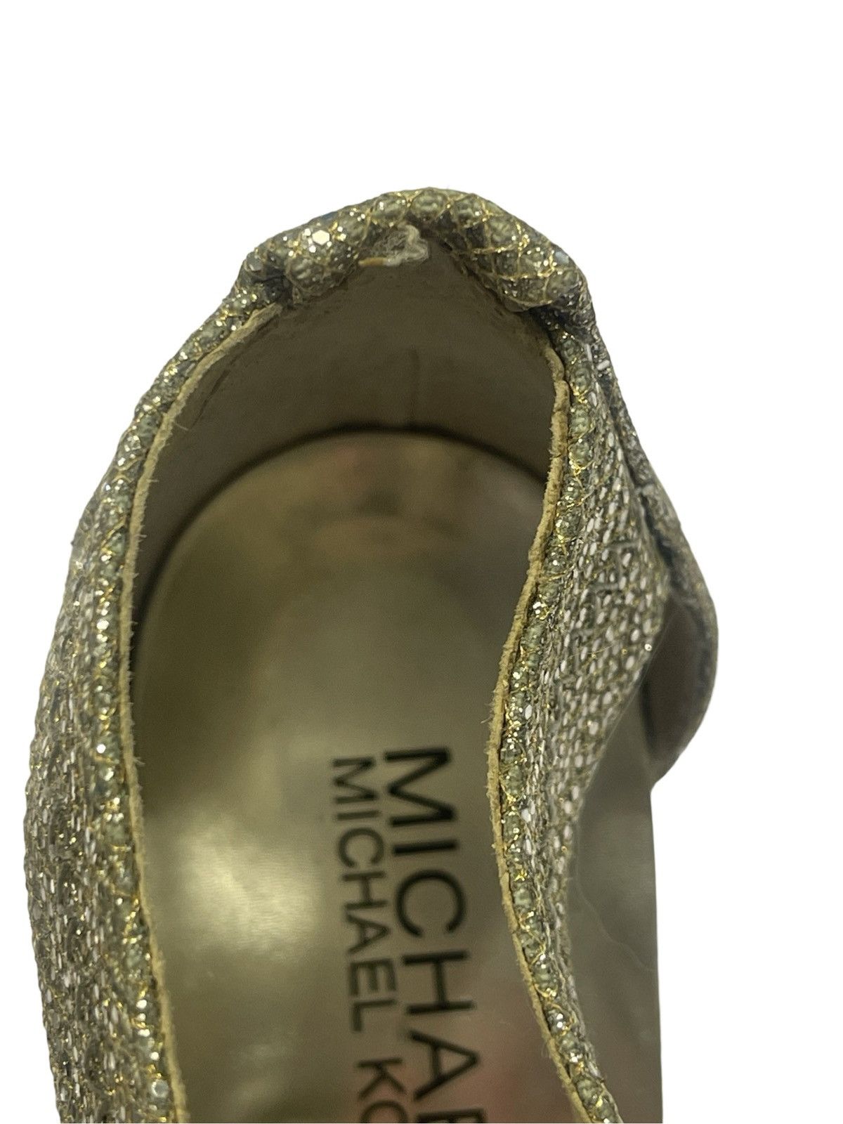 Michael Kors Michael Kors Berkley Sparkly Glitter Front Zip Heels Size 6 Size US 6 / IT 36 - 15 Thumbnail