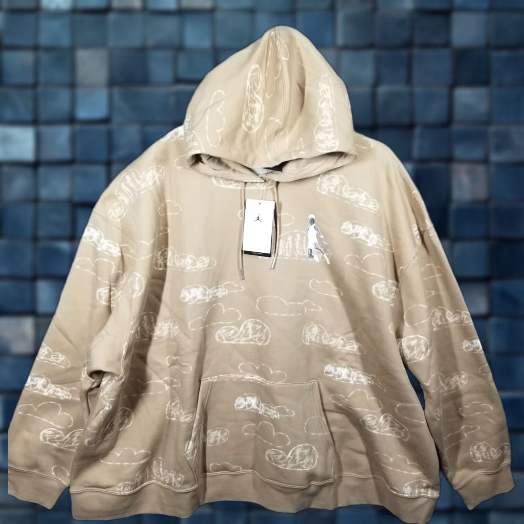 Jordan Brand VINTAGE Jordan Sweatshirt Woman 3X AOP Artist Series Parker Duncan Brooklyn Fleece Hooded Pullover Mens Womens Girls Boys Size XXL / US 16-18 / IT 52-54 - 1 Thumbnail