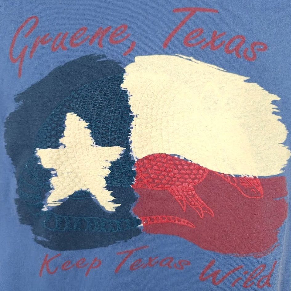 Gildan Gruene Texas T Shirt Mens Size Large Blue Armadillo Travel Destination Size US L / EU 52-54 / 3 - 3 Thumbnail