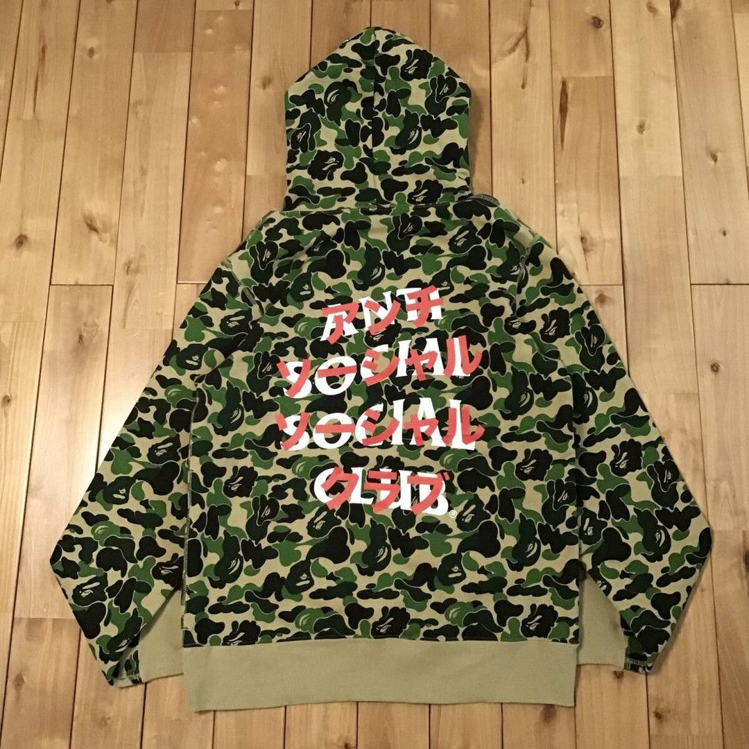 Anti Social Social Club × Bape BAPE × ANTI SOCIAL SOCIAL CLUB ABC camo pullover hoodie APE Size US L / EU 52-54 / 3 - 3 Thumbnail