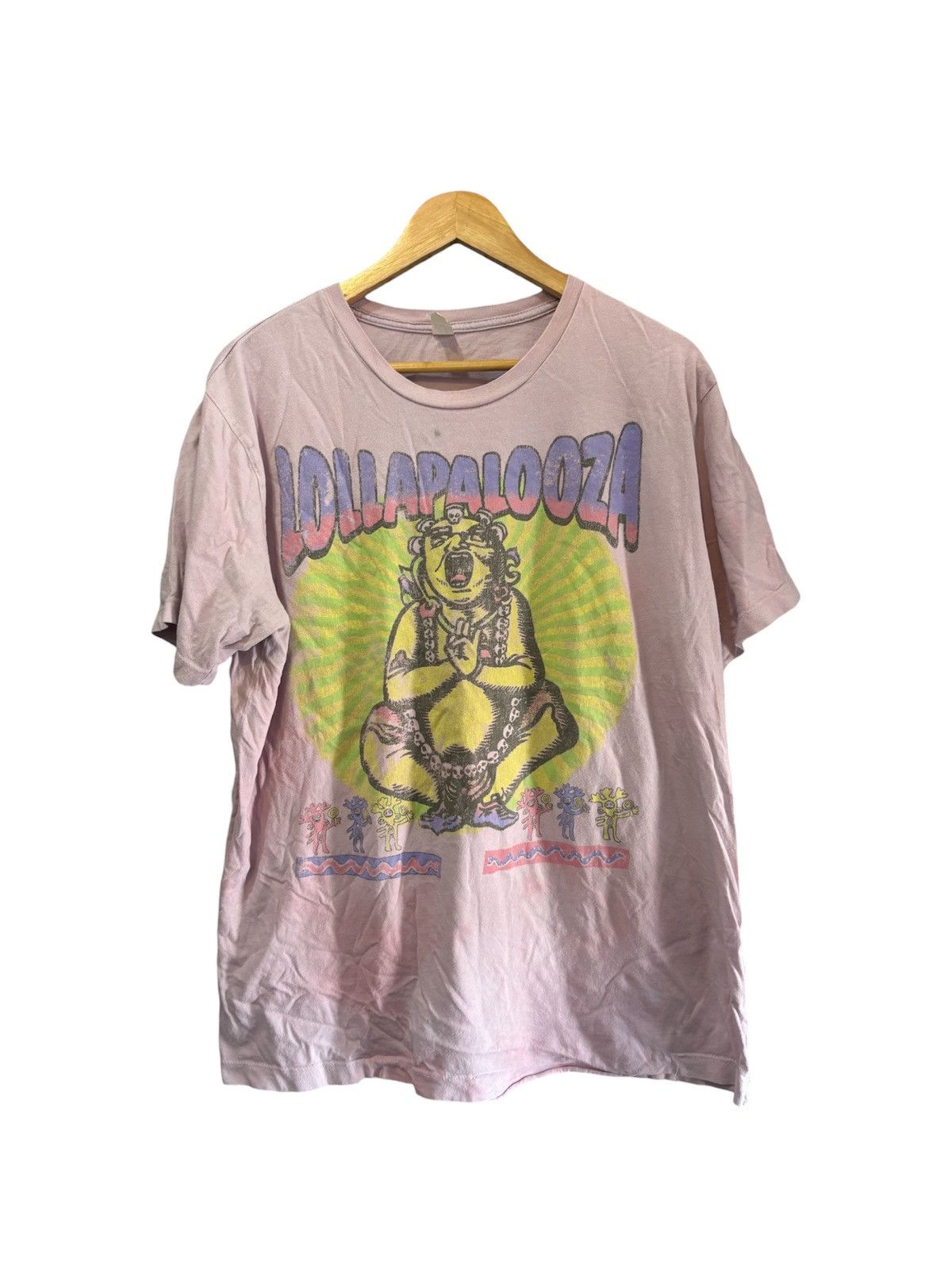 Band Tees 1995 Lollapalooza Buddha Tour T-Shirt tultex white tag Size US XL / EU 56 / 4 - 1 Thumbnail
