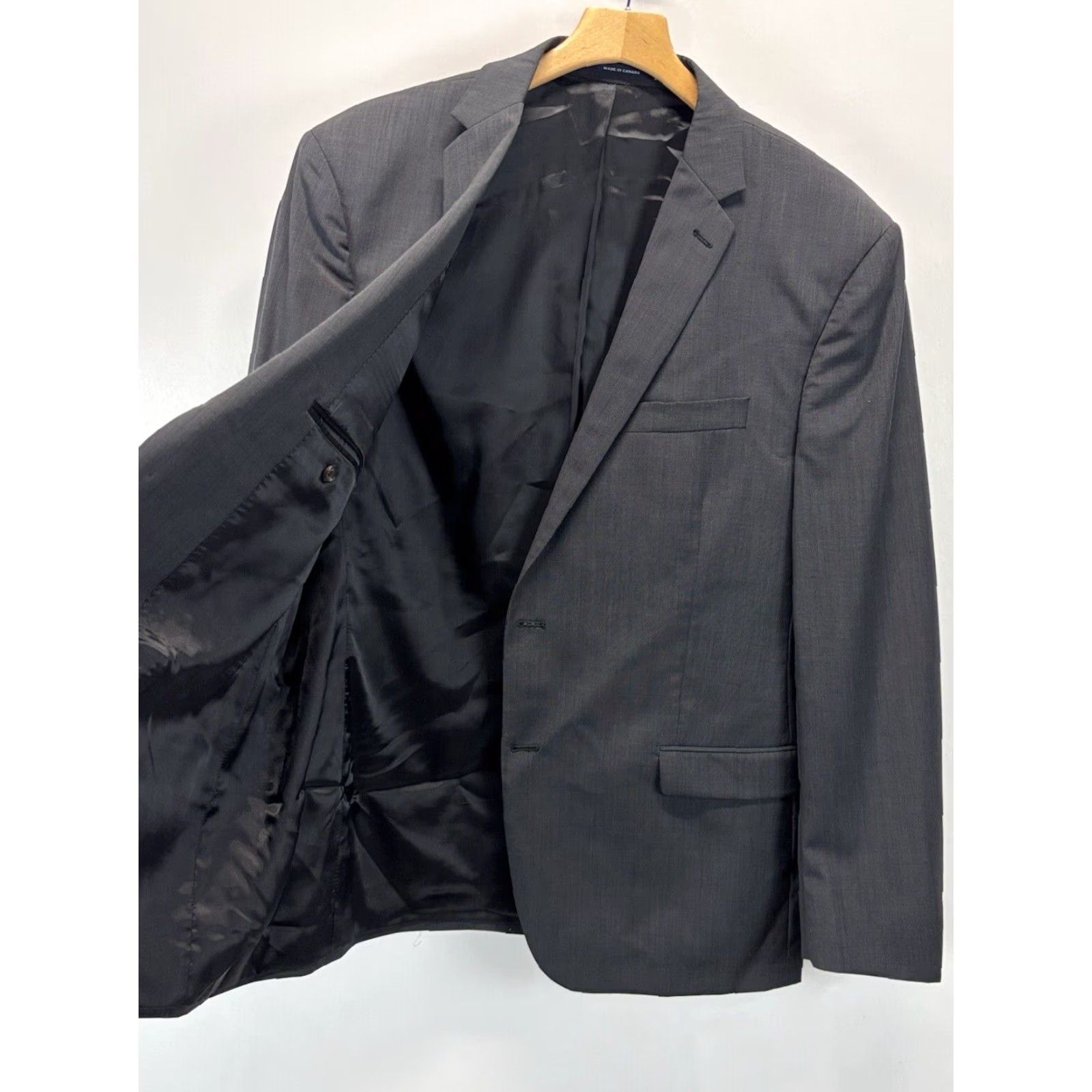 Ralph Lauren Ralph Lauren Blazer Mens Grey 48R Wool 2 Button Career Coat Jacket Mens Size 48R - 4 Thumbnail