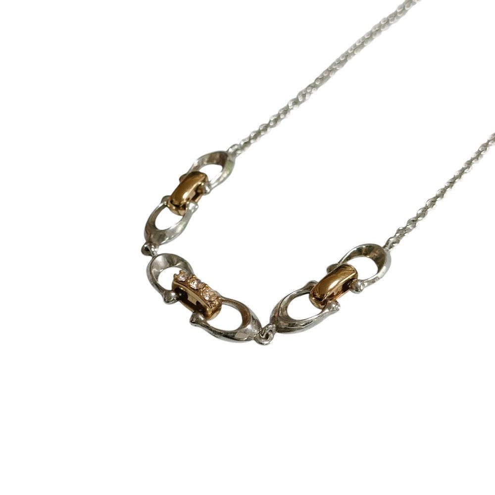 Coach Coach Ringed Signature Necklace Metal Necklace 5974 DUTY FREE for USA