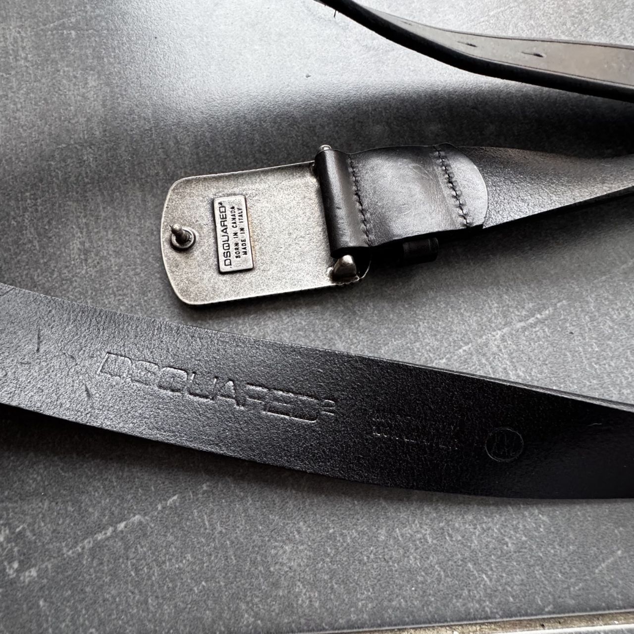 Dsquared2 Vintage Dsquared2 RYC 1995 Leather Belt y2k Luxury Italy Size ONE SIZE - 6 Thumbnail