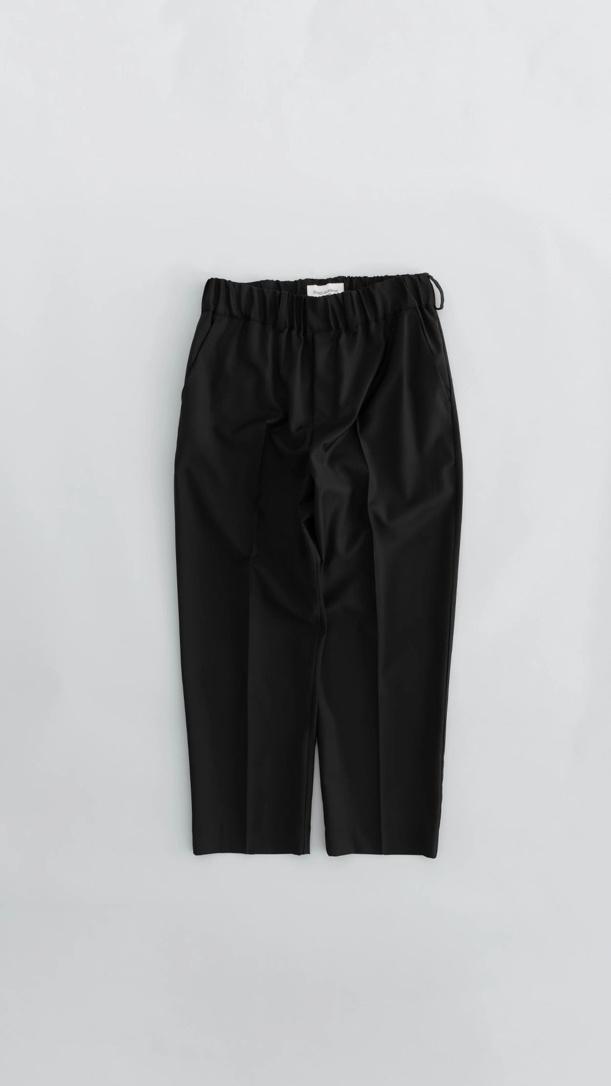 Other 💚 Thom Morison Elastic Trouser Pant Black Medium NEW Size US 32 / EU 48 - 1 Thumbnail