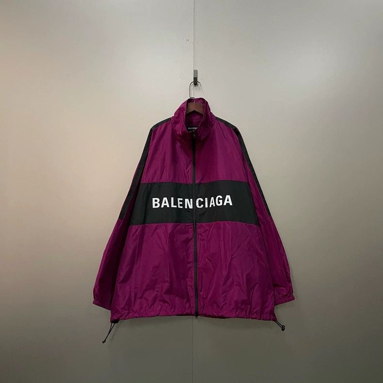 Balenciaga Balenciaga Colorblock Logo Varsity Jacket - dmc Size US L / EU 52-54 / 3 - 1 Thumbnail