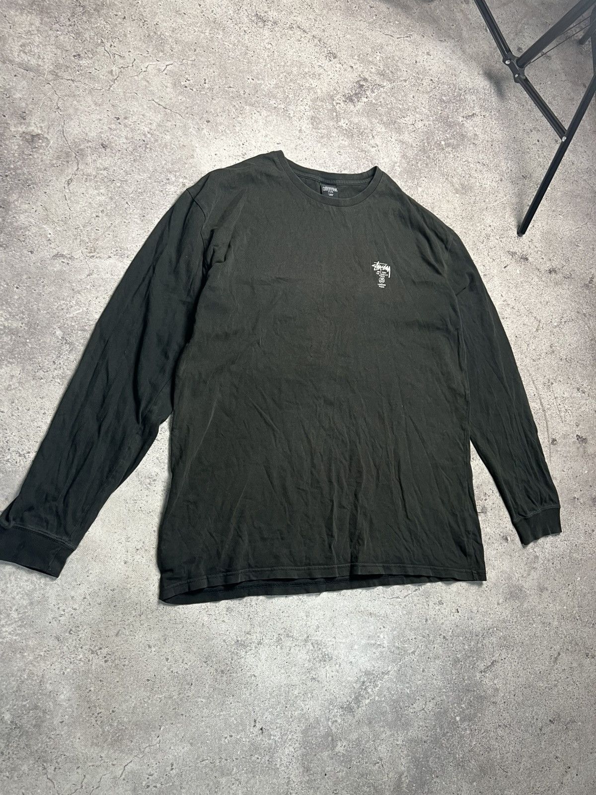 Stussy Vintage STUSSY Custom Made Long Sleeve T Shirt Tee Size US L / EU 52-54 / 3 - 2 Thumbnail