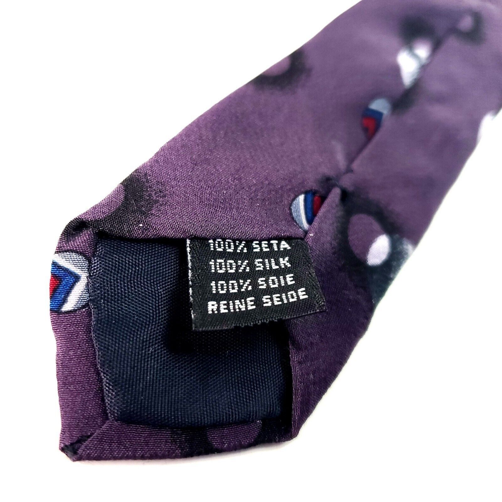 Lord & Taylor Lord & Taylor Metropolitan Silk Tie Purple Size ONE SIZE - 5 Thumbnail