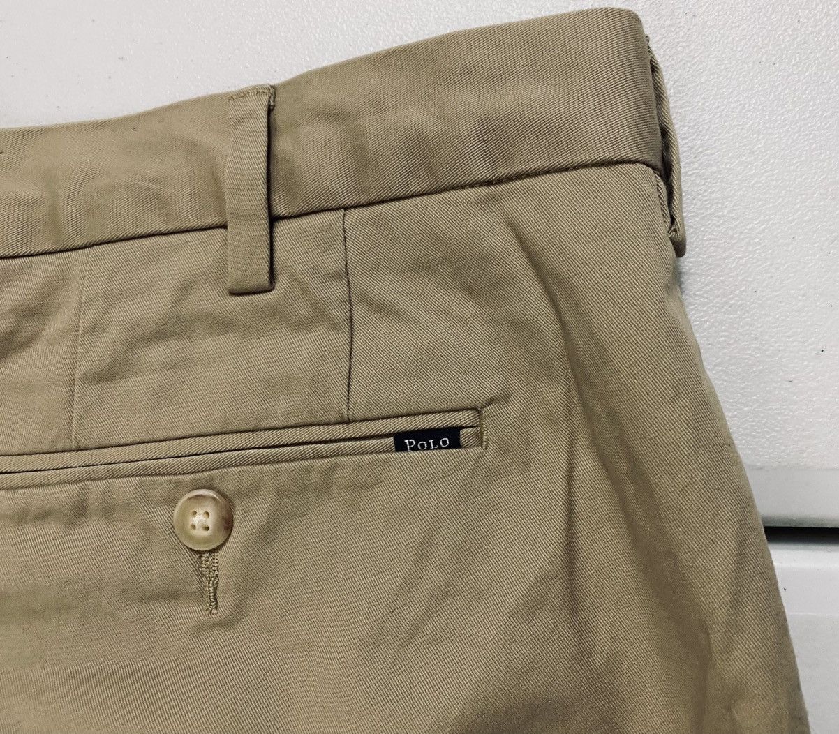 Polo Ralph Lauren PRL Luxury Beige Stretch Classic Fit 9” Chino Shorts 38 NWT Size US 38 / EU 54 - 5 Thumbnail