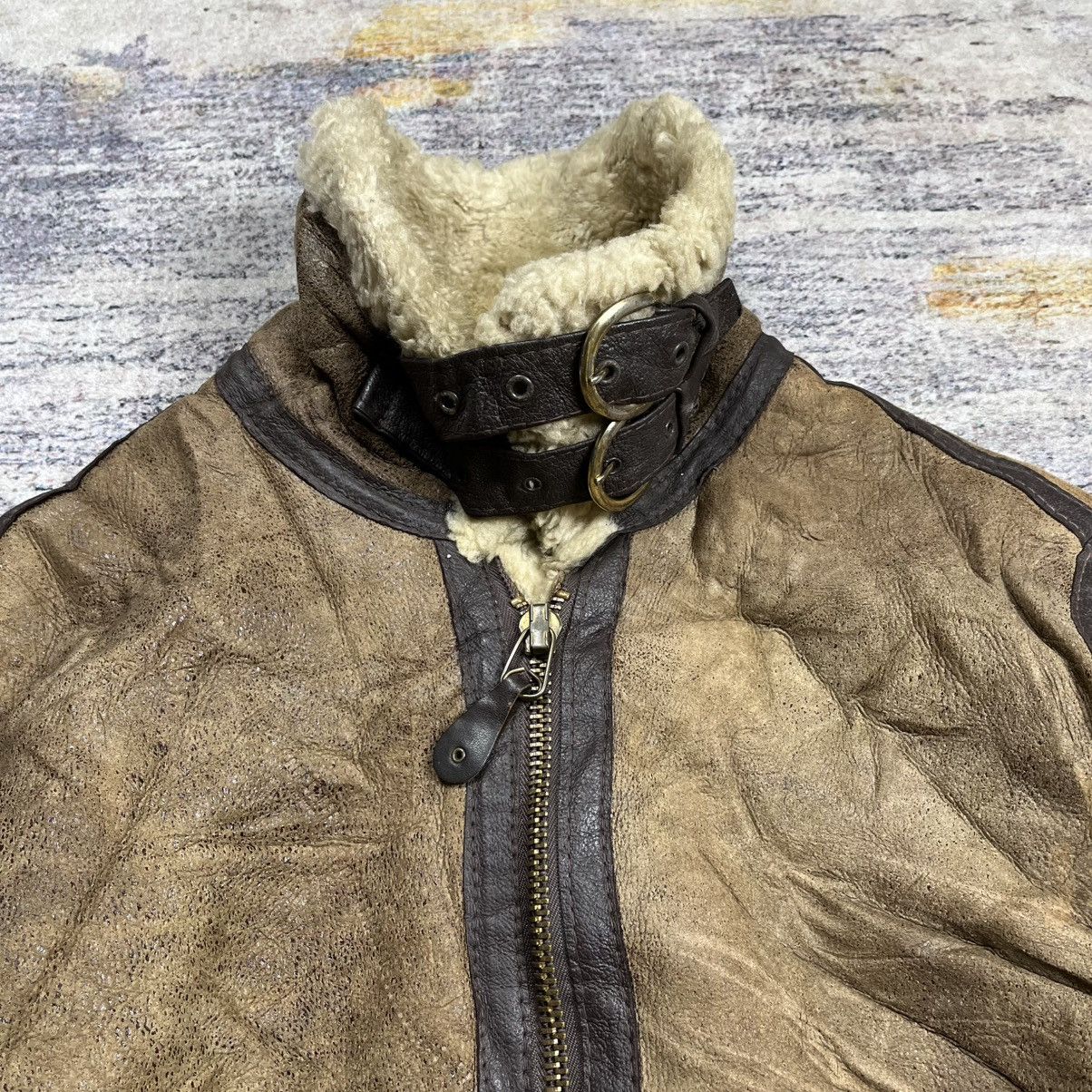 Schott Vintage 80s / 90s Schott B-3 flight shearling leather jacket Size US L / EU 52-54 / 3 - 5 Thumbnail
