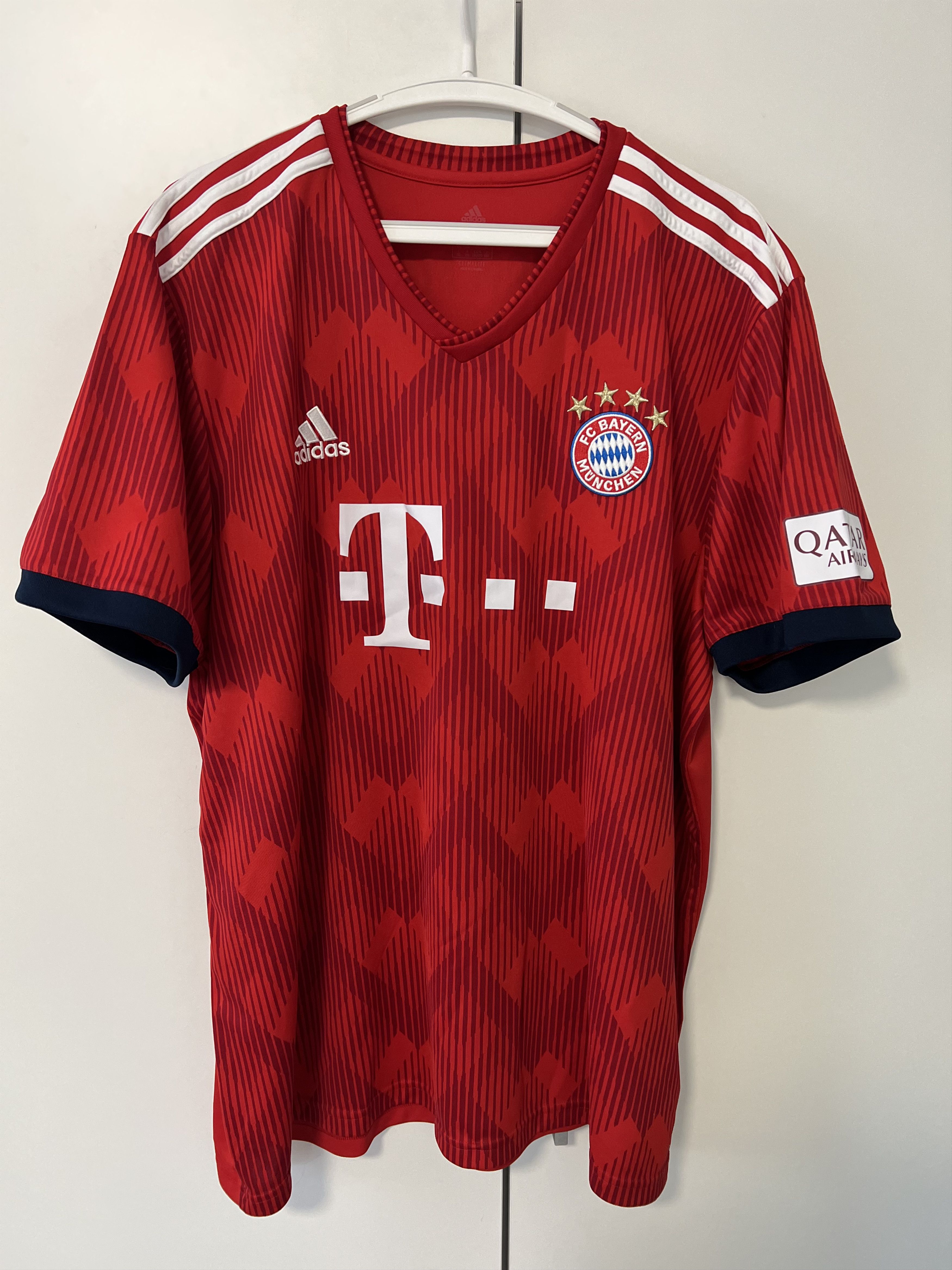 Adidas 2018-19 FC BAYERN MUNCHEN HOME #11 JAMES FOOTBALL Kit SHIRT Size US XXL / EU 58 / 5 - 3 Thumbnail