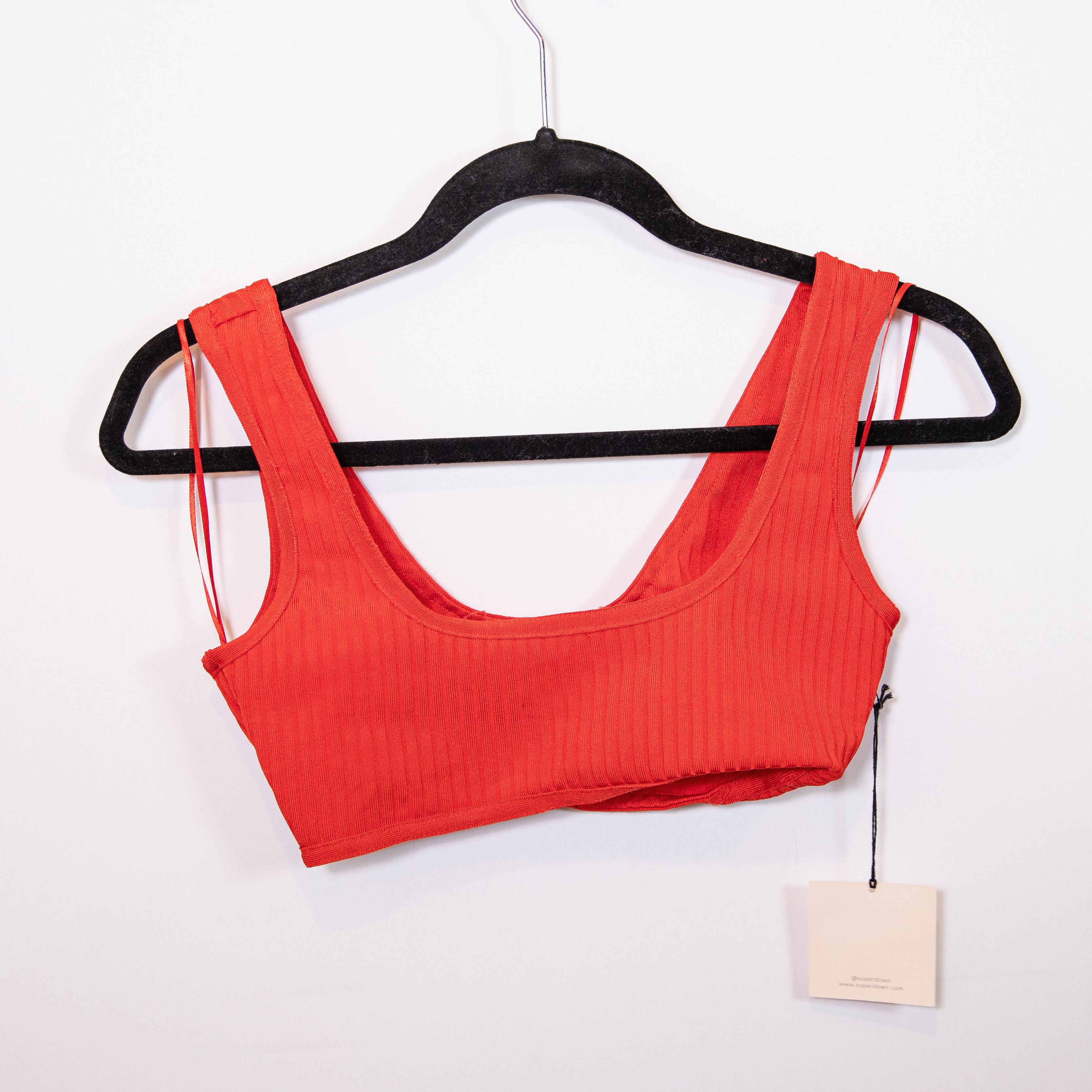 superdown NEW Superdown Akeela Ribbed Knit Stretch Scoop Size XS / US 0-2 / IT 36-38 - 1 Thumbnail