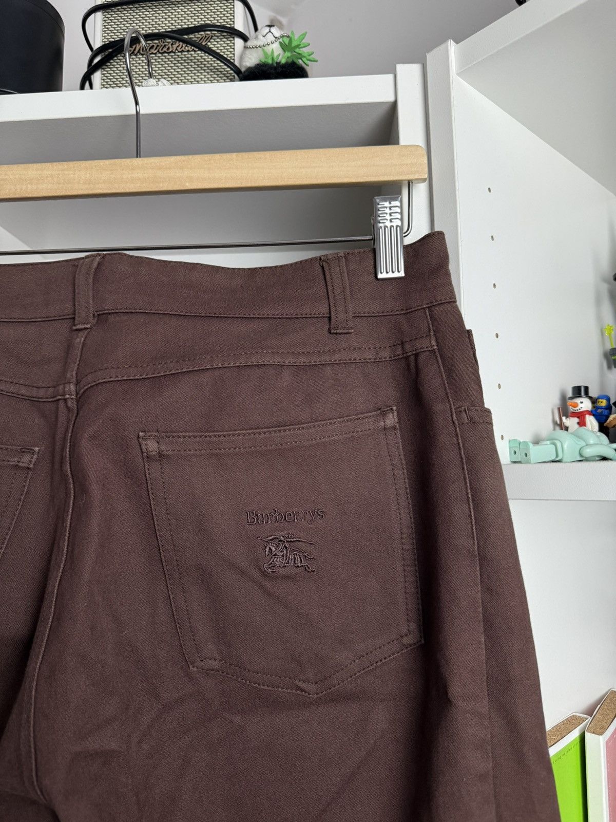 Burberry × Vintage Vintage 90s Burberrys nova check denim brown pants old money Size 30" / US 8 / IT 44 - 6 Thumbnail