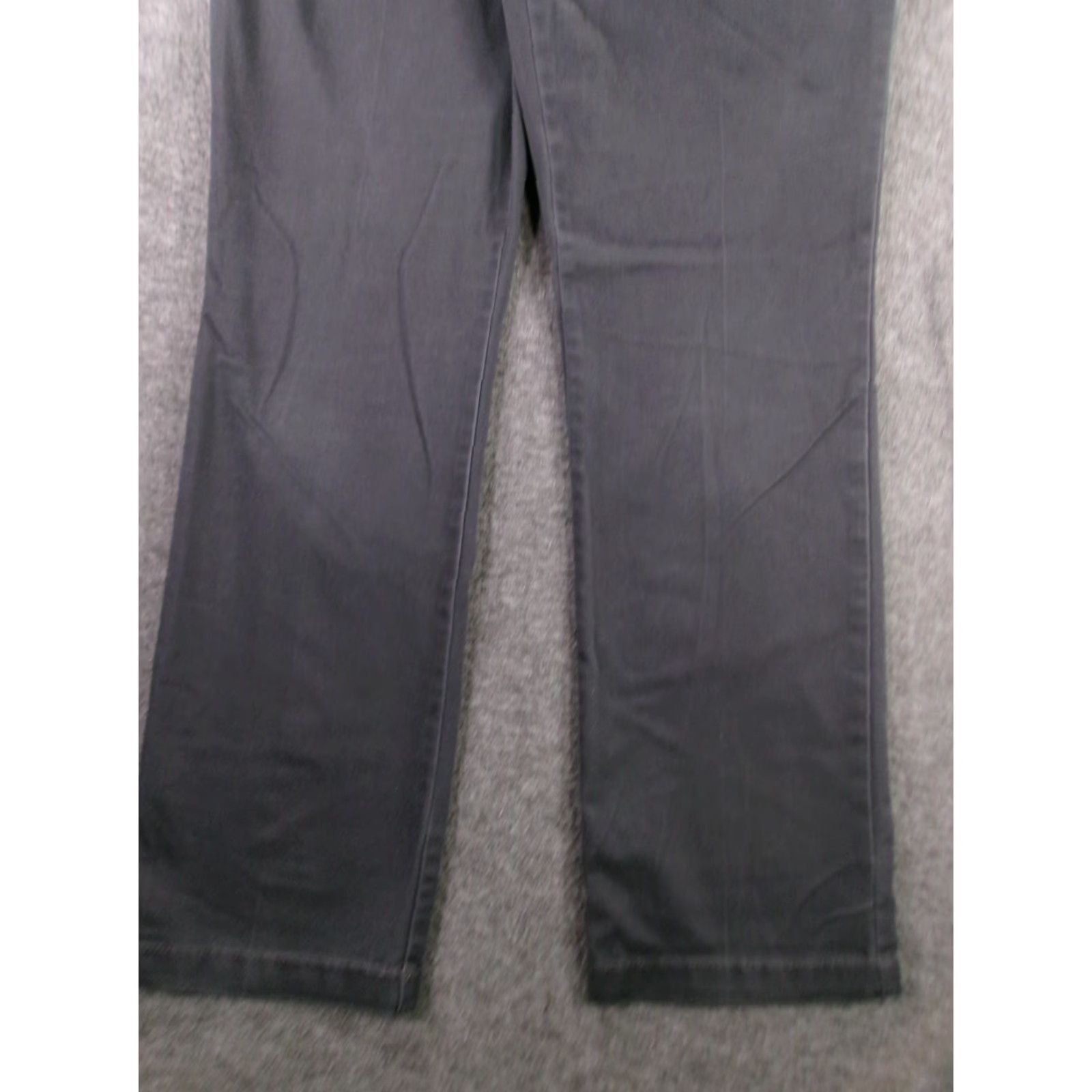 Lee Lee Pant Women 8 Chino Straight Regular Gray - Cotton Blend, Flat Front, Mid Rise, 30" Inseam, Lee Brand, Office Casual, Womens Size 30" / US 8 / IT 44 - 3 Thumbnail