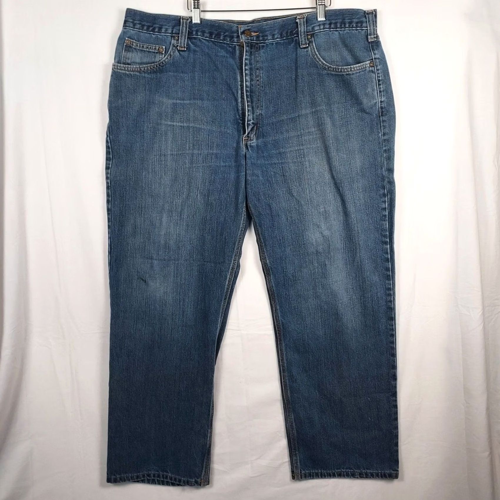 Carhartt Carhartt Jeans Mens Relaxed Fit 42x30 Blue Denim USA Made Size US 42 / EU 58 - 2 Thumbnail