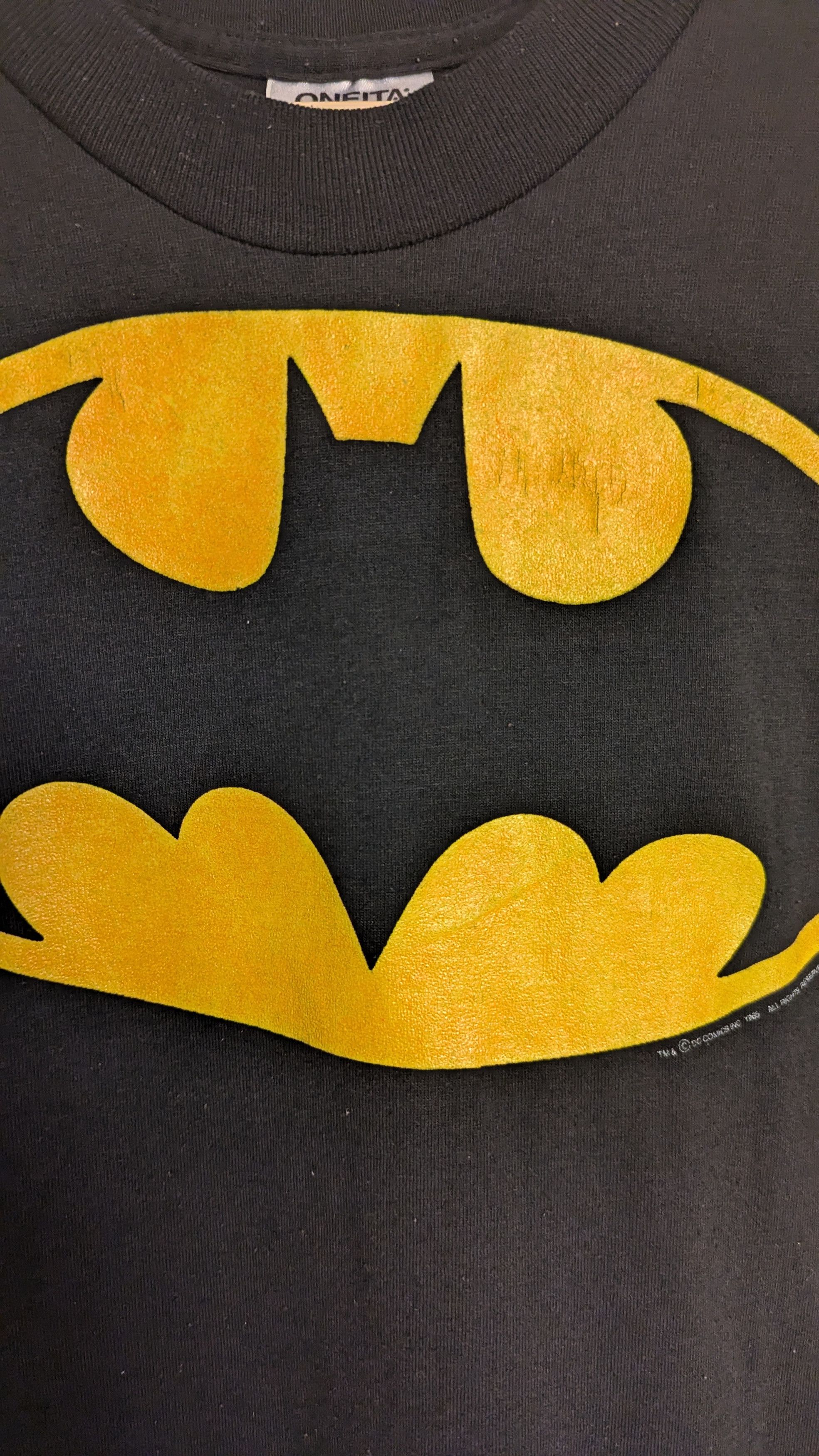 DC Comics × Vintage 1985 Oneita Tag Batman DC Comics Changes Size US L / EU 52-54 / 3 - 3 Thumbnail
