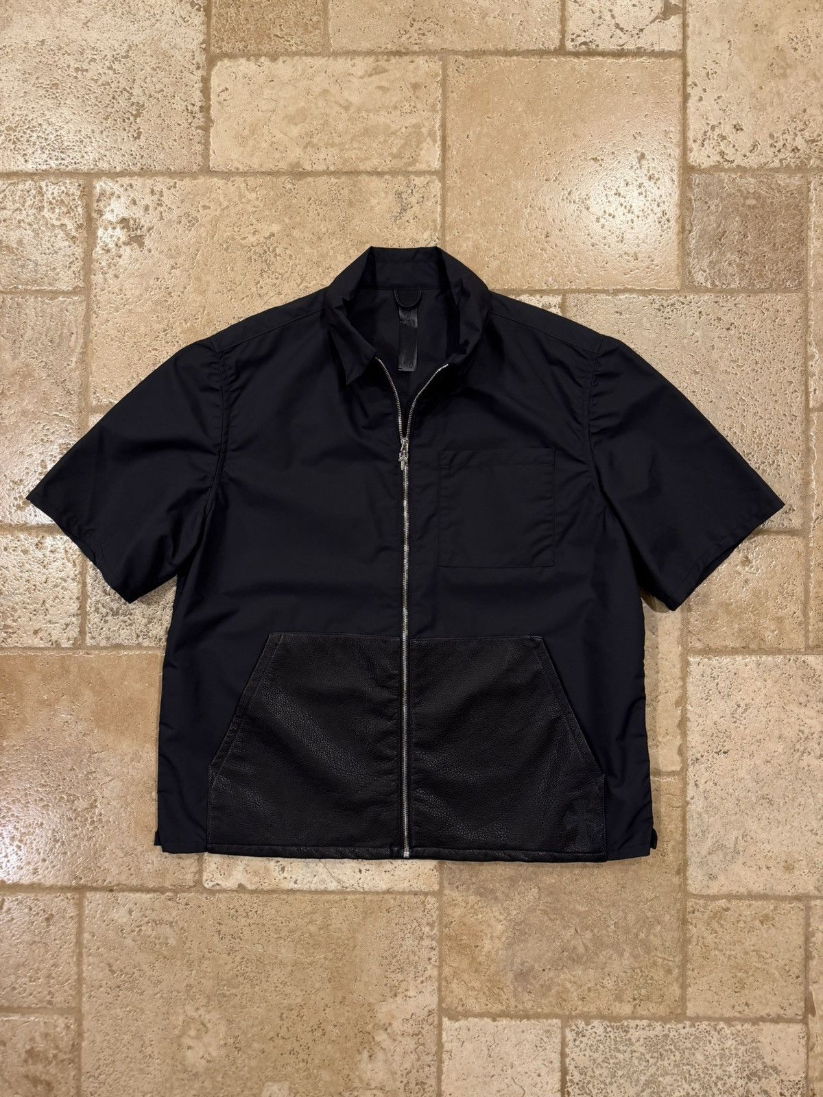 Chrome Hearts Chrome Hearts Carpenter Leather/Nylon Dagger Zip Up Shirt Size US XL / EU 56 / 4 - 11 Thumbnail