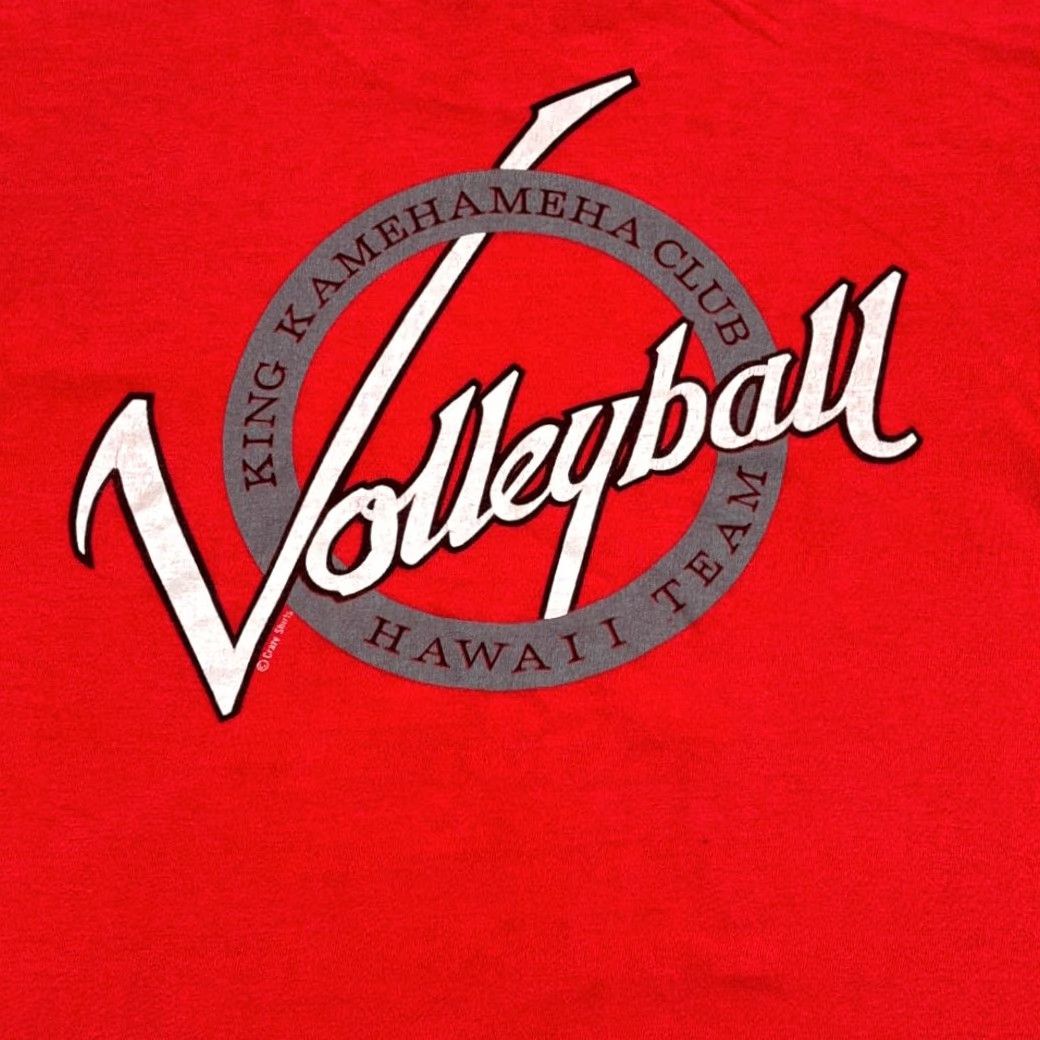 Vintage VINTAGE Crazy Shirts Volleyball Shirt Adult MEDIUM Red Hawaii USA 80s King Kamehameha Club Womens? Mens Size US M / EU 48-50 / 2 - 2 Thumbnail