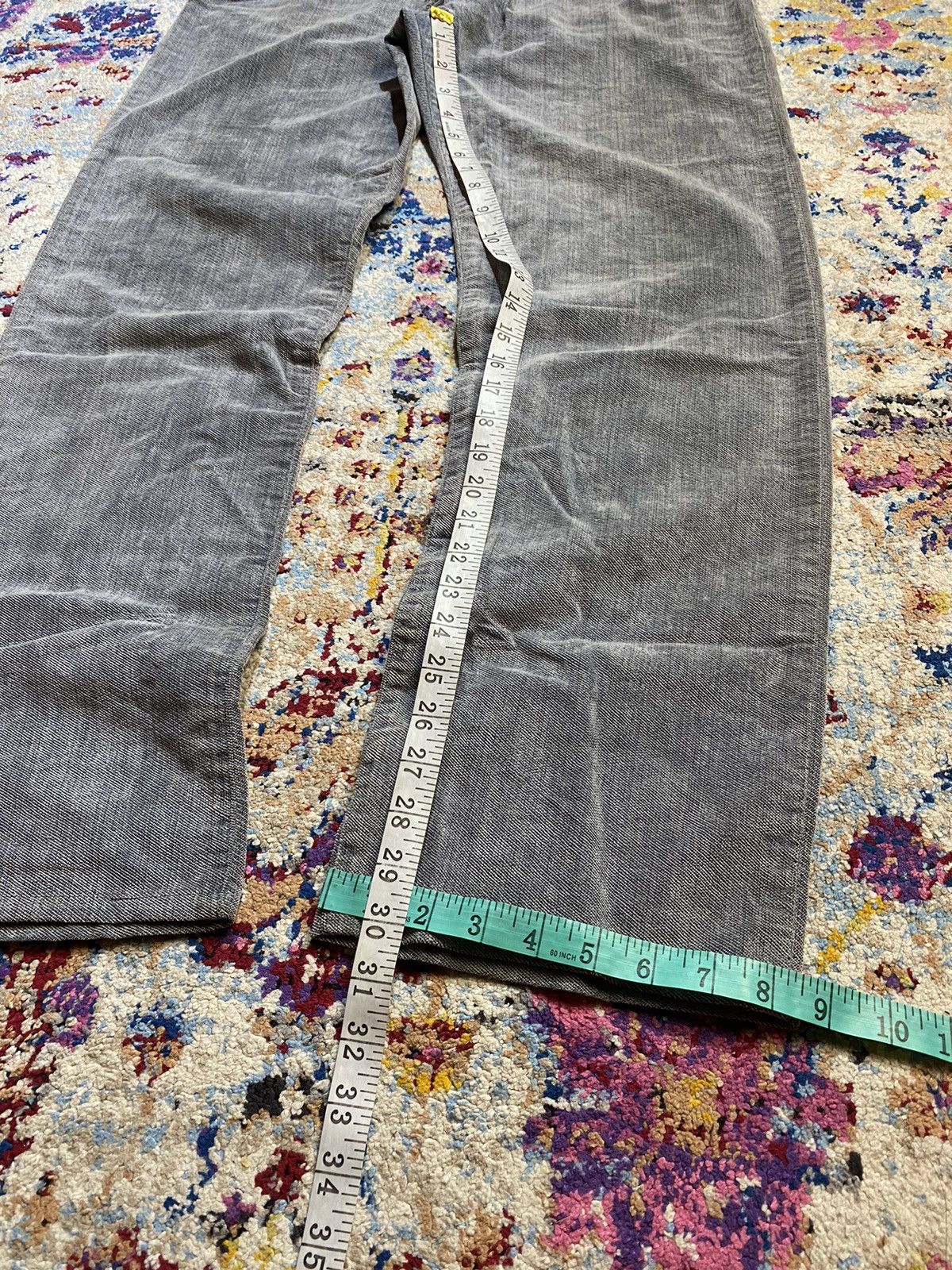 Giorgio Armani Giorgio Armani Fiocchi Snaps Grey Cotton Denim Jeans W36 Size US 36 / EU 52 - 24 Thumbnail