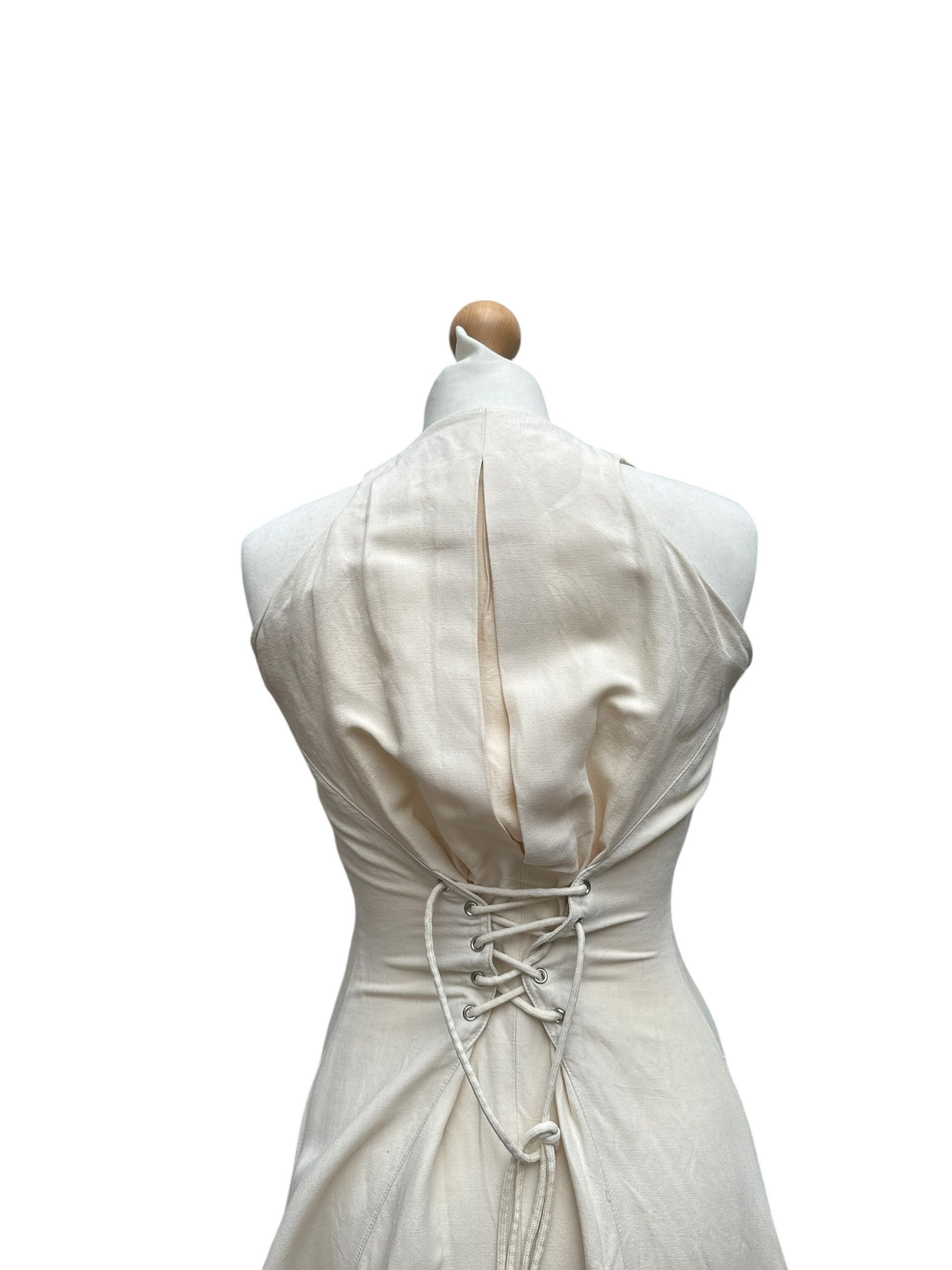 Thierry Mugler SS 1989 Beige Sculptural Dress Size IT 44 fit Size S / US 4 / IT 40 - 6 Thumbnail