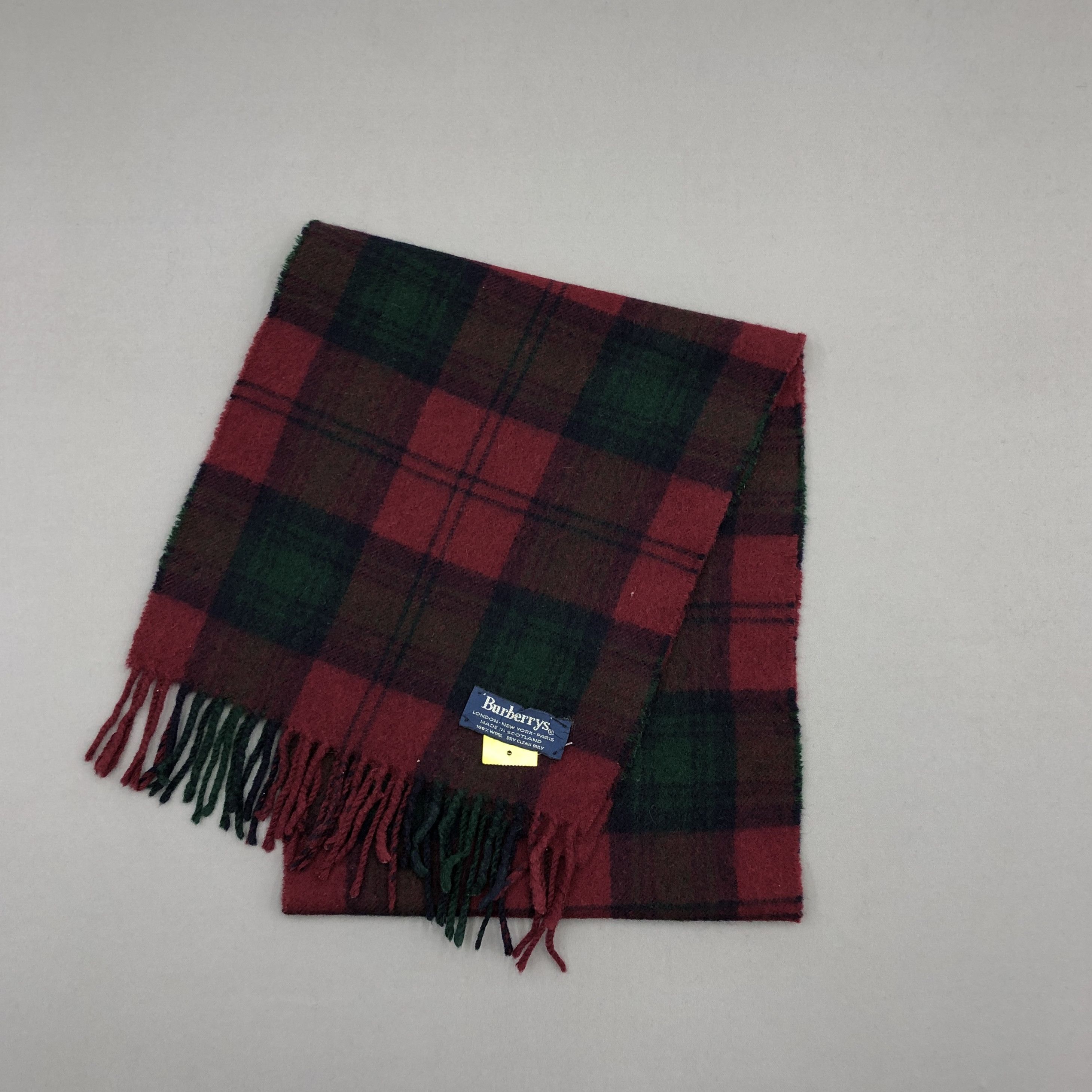 Burberry Vintage Burberrys Scarf Muffler Wool Cashmere Scarves Size ONE SIZE - 3 Thumbnail