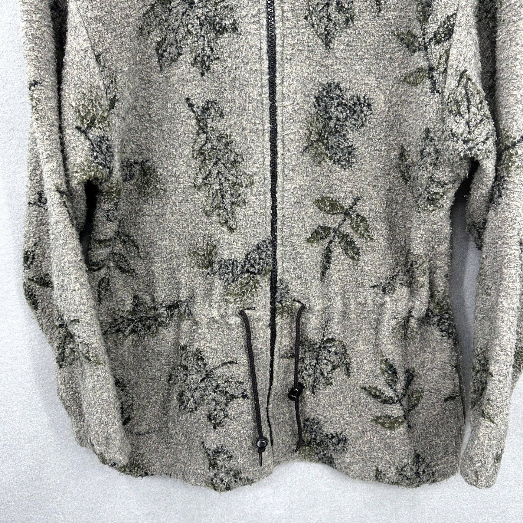 Vintage Vintage Snow Lion Jacket Womens Medium Fleece Zip Floral Bohemian 90s Fall Leaves Size M / US 6-8 / IT 42-44 - 3 Thumbnail
