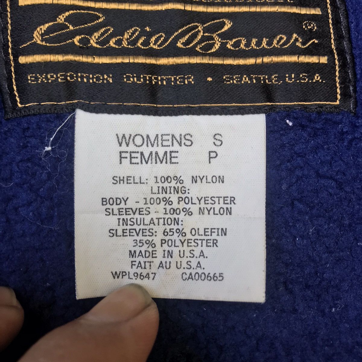 Eddie Bauer × Vintage 90s Eddie Bauer Polar Fleece lined Bomber jacket teal USA Size US M / EU 48-50 / 2 - 7 Thumbnail