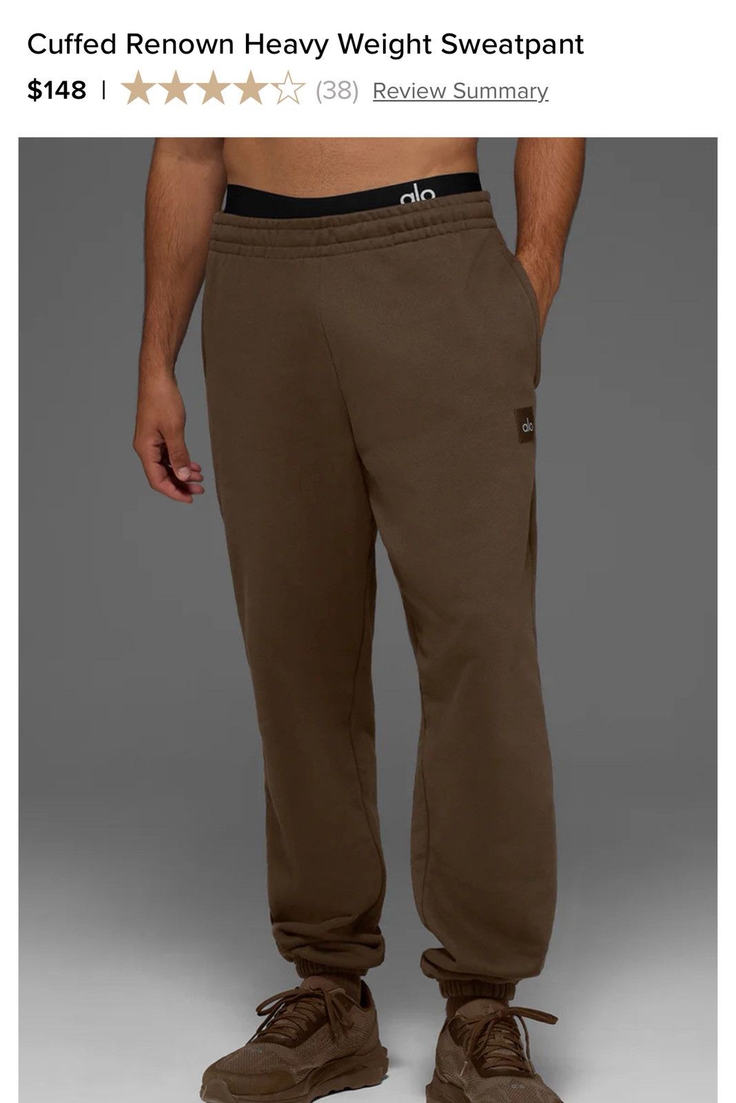 Alo Yoga Alo Cuffed Renown Heavy Weight Sweatpant Size 27" / US 4 / IT 40 - 4 Thumbnail