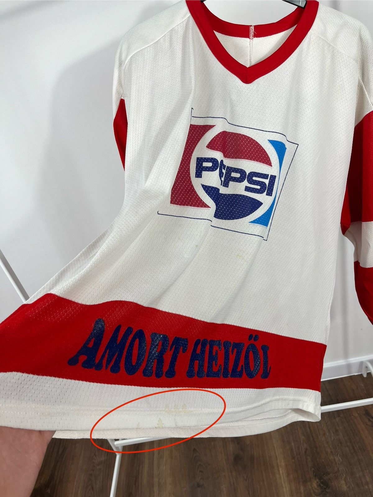 Ccm Vintage Pepsi Hockey Jersey Scarsini #44 Maska TG/XL Canada Size US XL / EU 56 / 4 - 8 Thumbnail