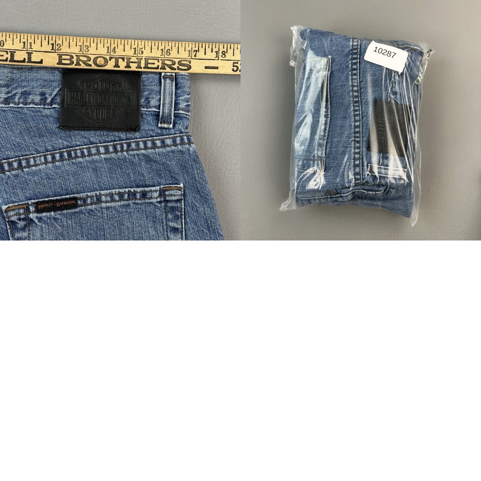 Harley Davidson Vintage Harley-Davidson Jeans Mens 34x34 Medium Wash Denim Straight Biker Y2K jeans Mens 34 Blue USA 90s Harley-Davidson Size US 34 / EU 50 - 9 Thumbnail