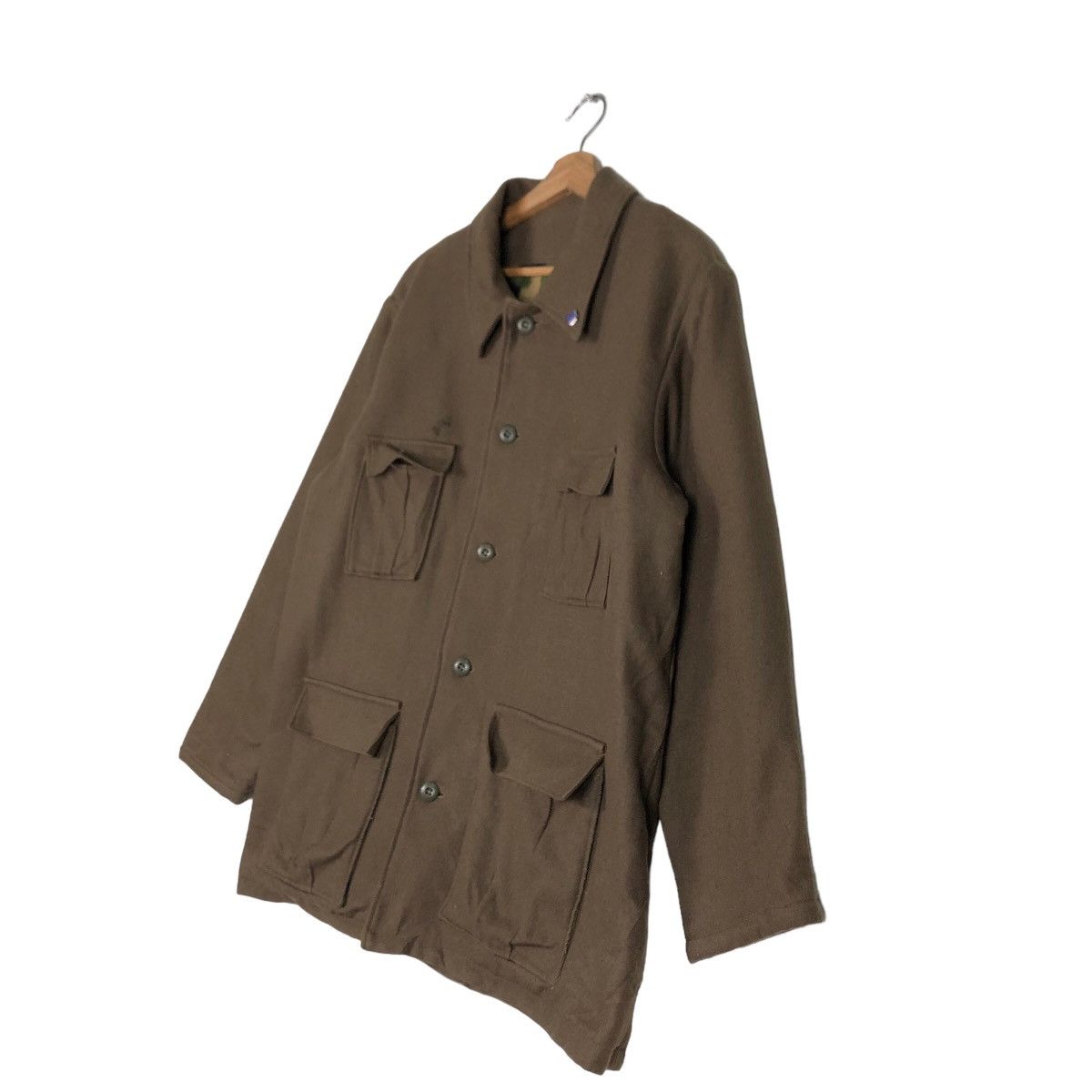 Vintage 🔥True Vintage 1940 Wool Winter Jacket Smock Military Cargo Size US M / EU 48-50 / 2 - 2 Thumbnail