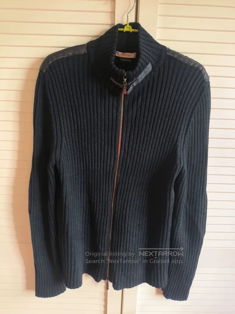 Versace Versace Men's cardigan zippered knitted jacket Size US XL / EU 56 / 4 - 1 Thumbnail