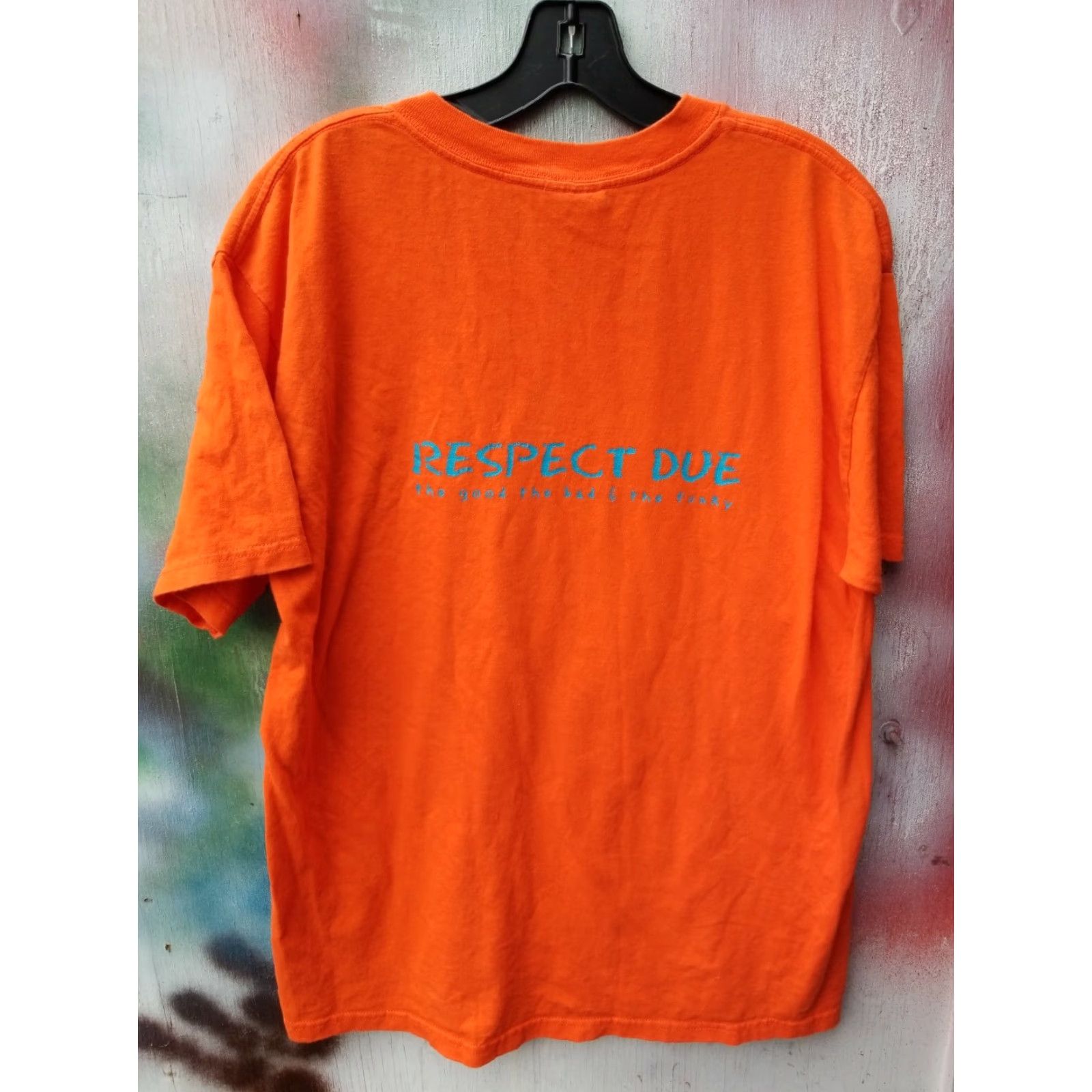 Vintage VINTAGE TomTom Club RESPECT DUE THE GOOD BAD FUNKY Concert Shirt Men L Orange Shirt Mens Size US L / EU 52-54 / 3 - 3 Thumbnail